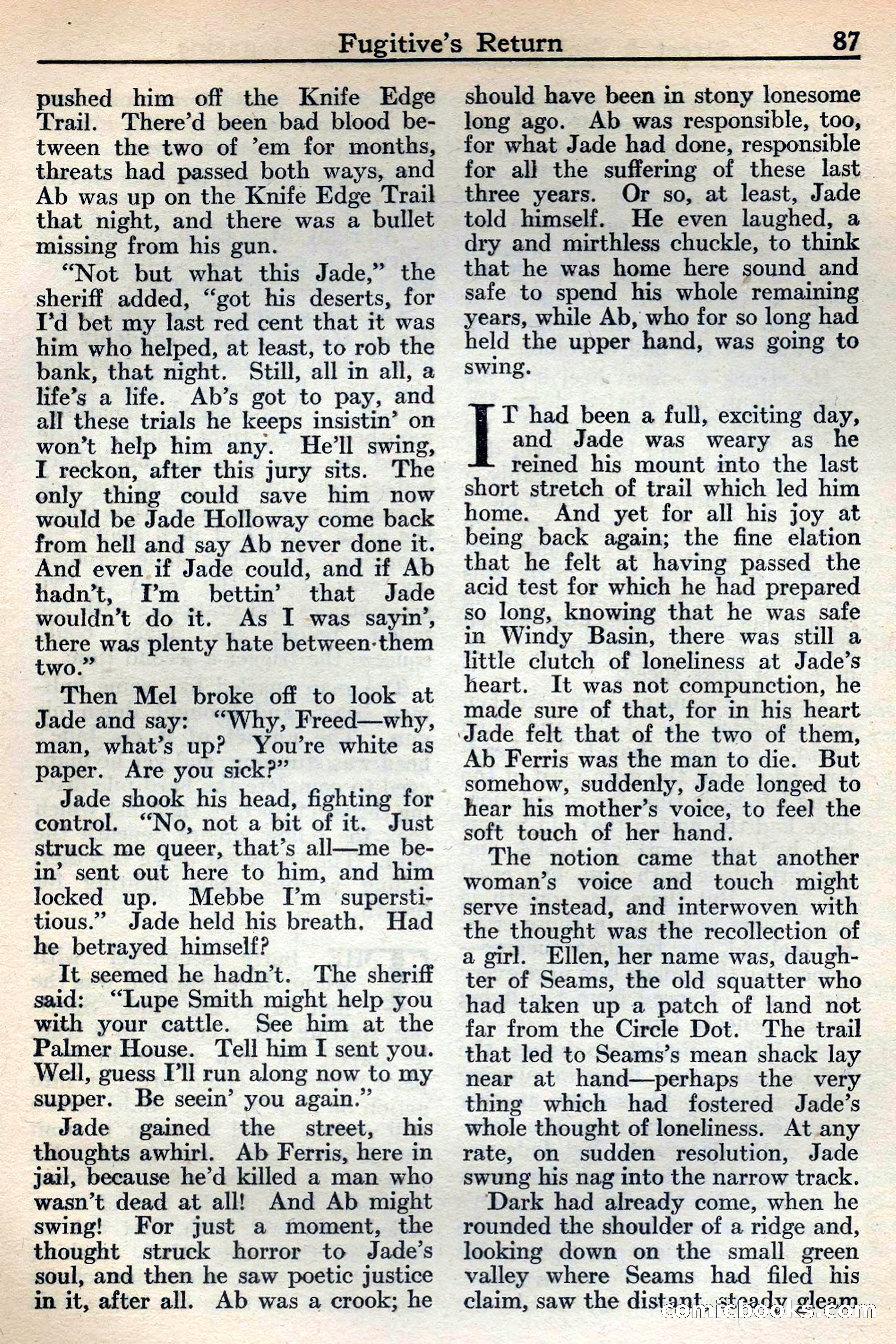 Western Story Magazine, May 12, 1934 — page 89: Pulp Fiction, 1934
