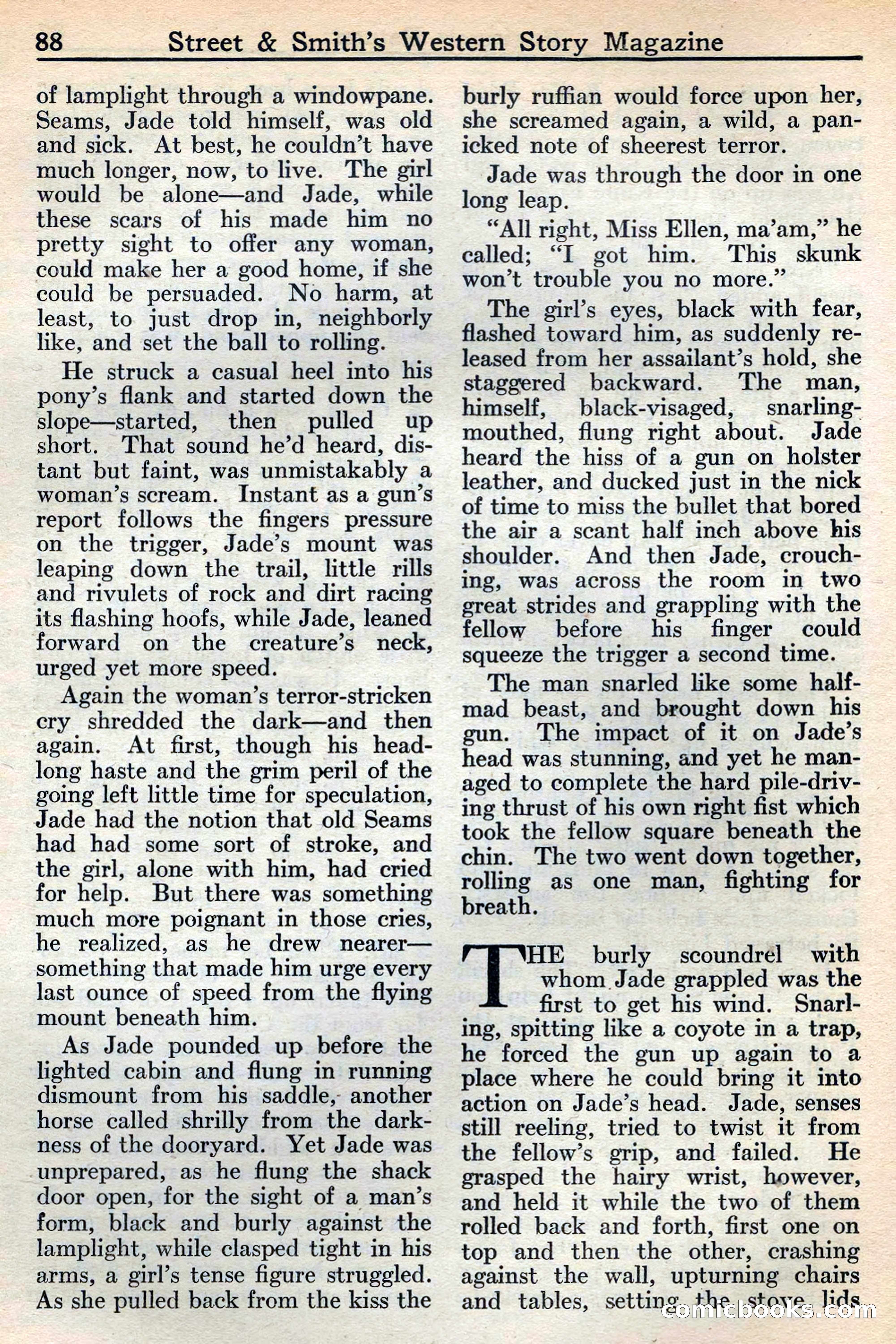 Western Story Magazine, May 12, 1934 — page 90: Pulp Fiction, 1934