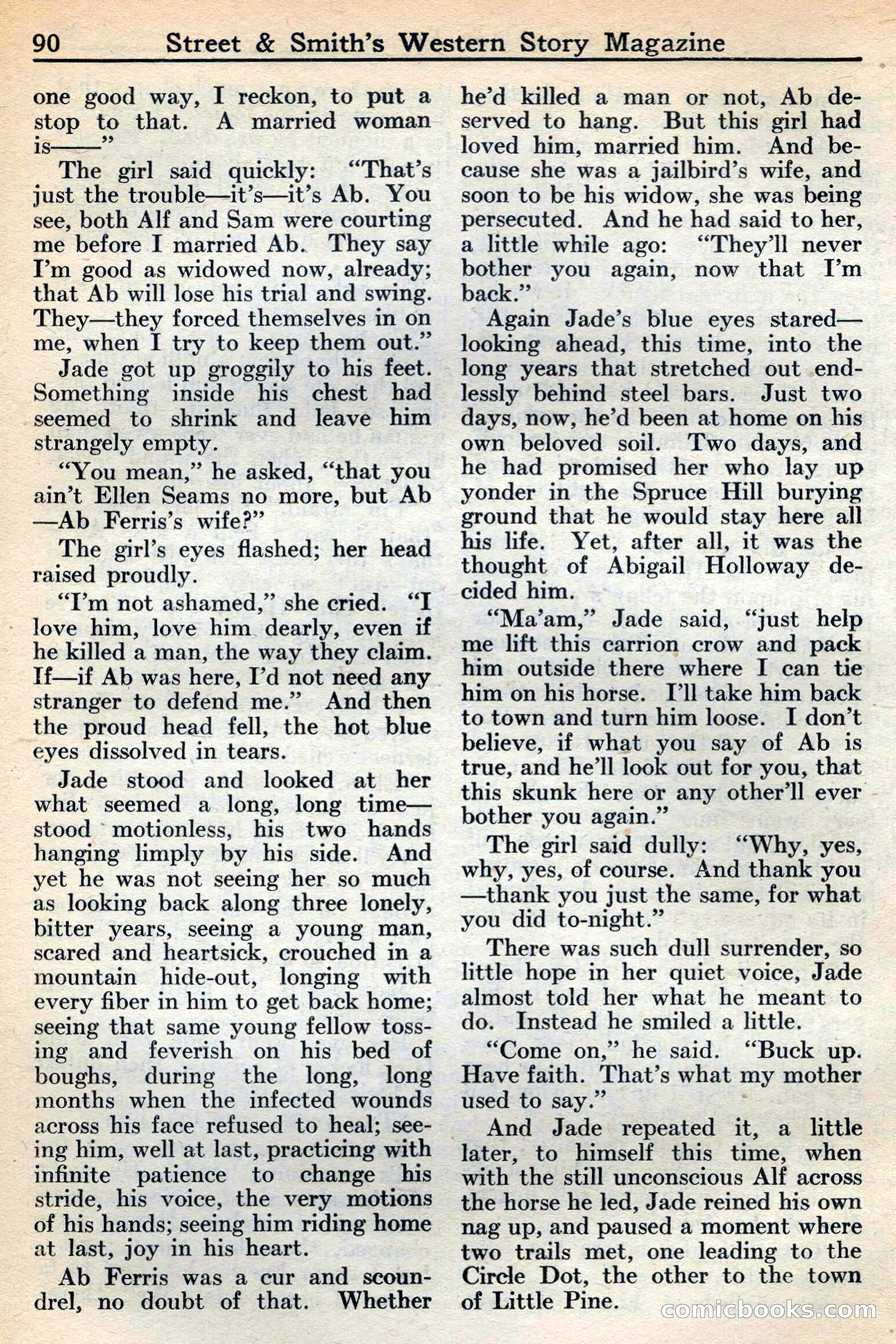 Western Story Magazine, May 12, 1934 — page 92: Pulp Fiction, 1934