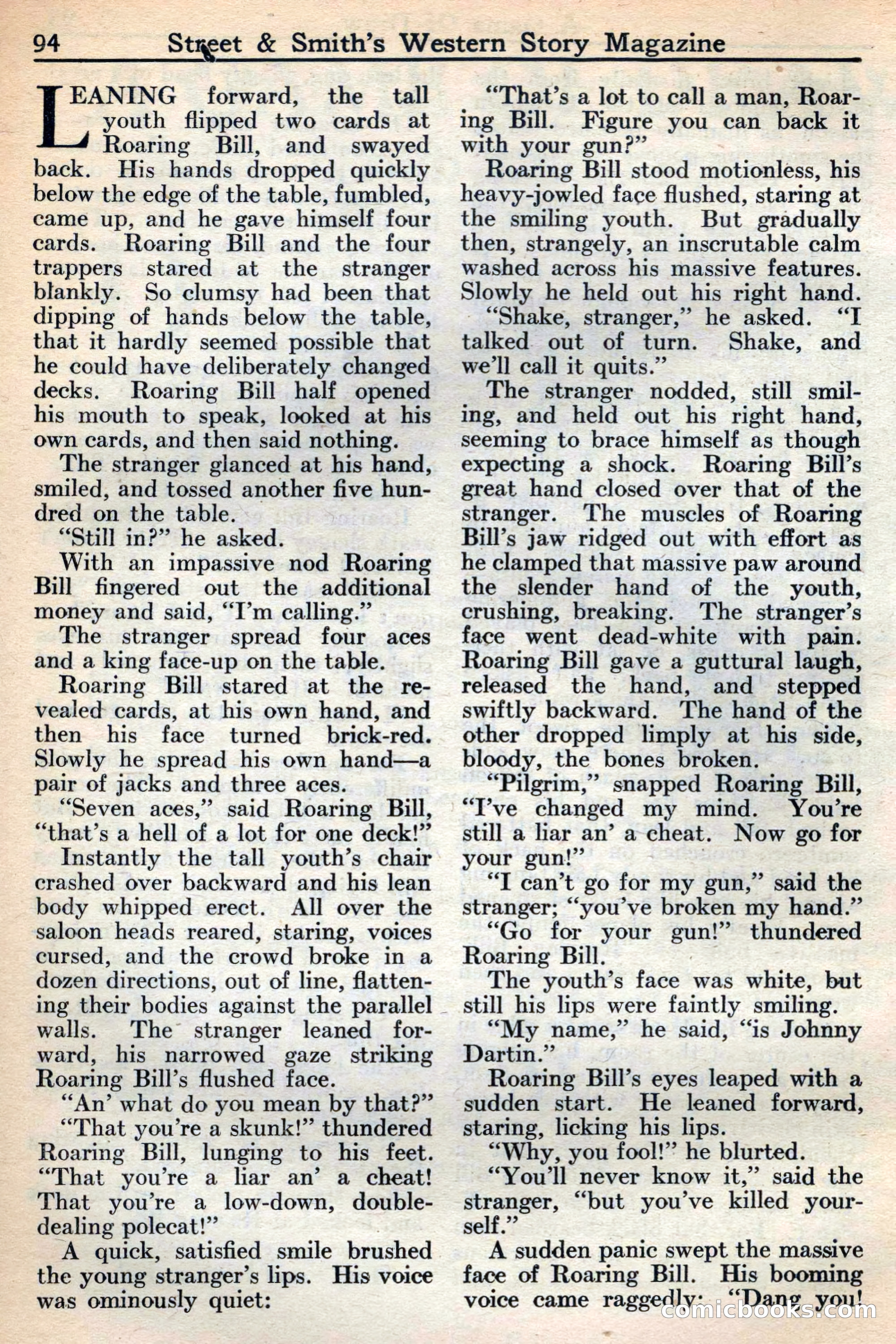 Western Story Magazine, May 12, 1934 — page 96: Pulp Fiction, 1934