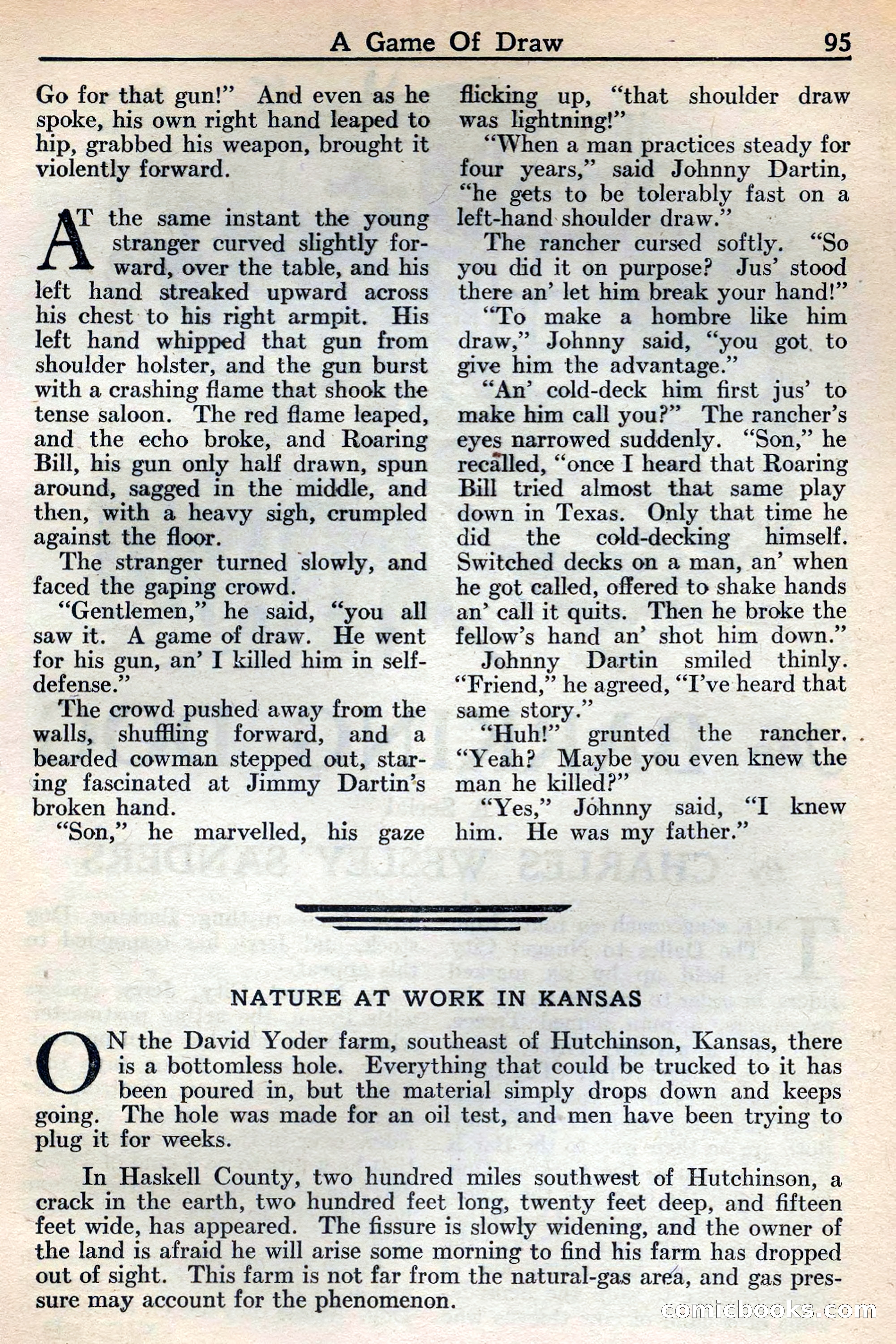Western Story Magazine, May 12, 1934 — page 97: Pulp Fiction, 1934