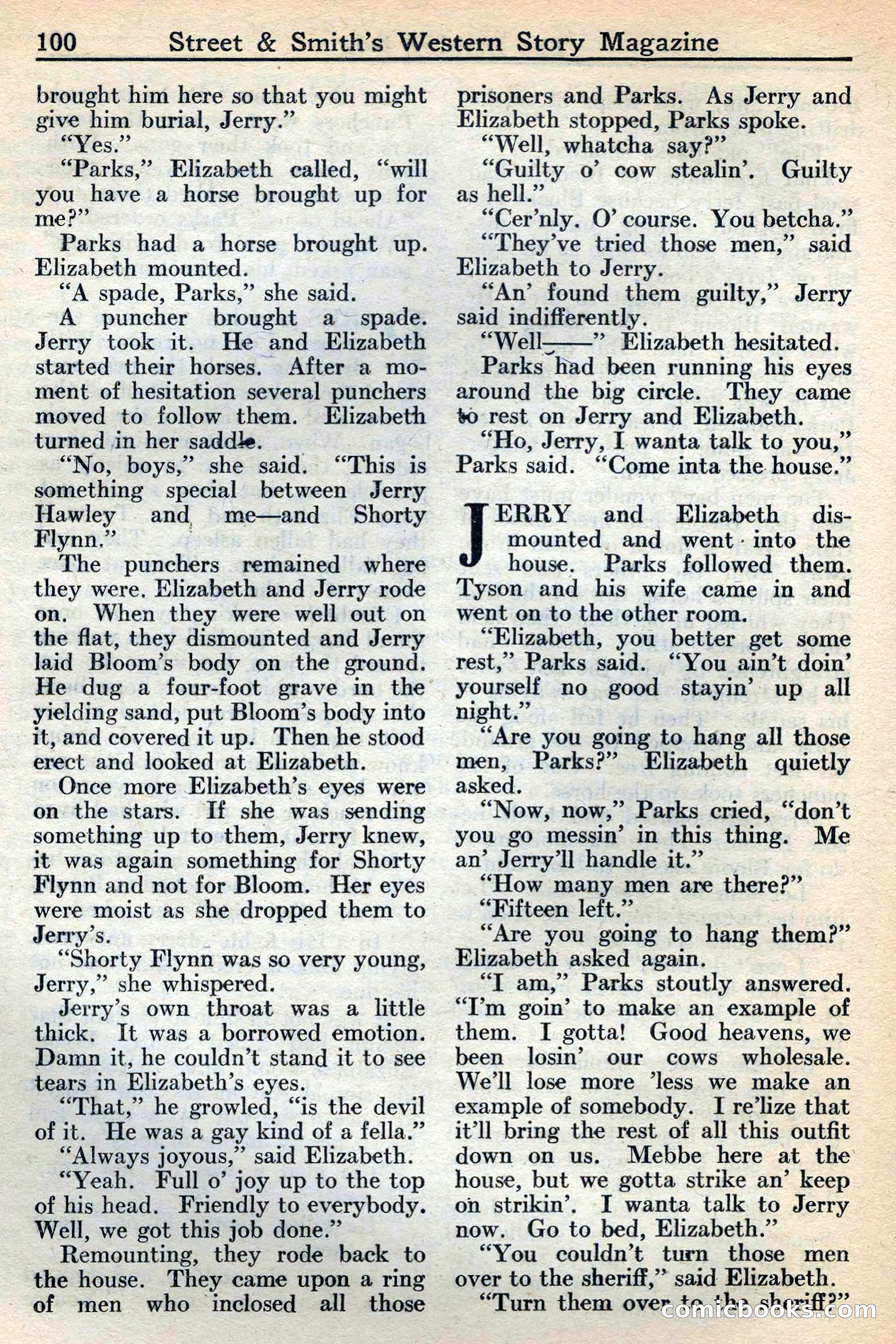 Western Story Magazine, May 12, 1934 — page 102: Pulp Fiction, 1934