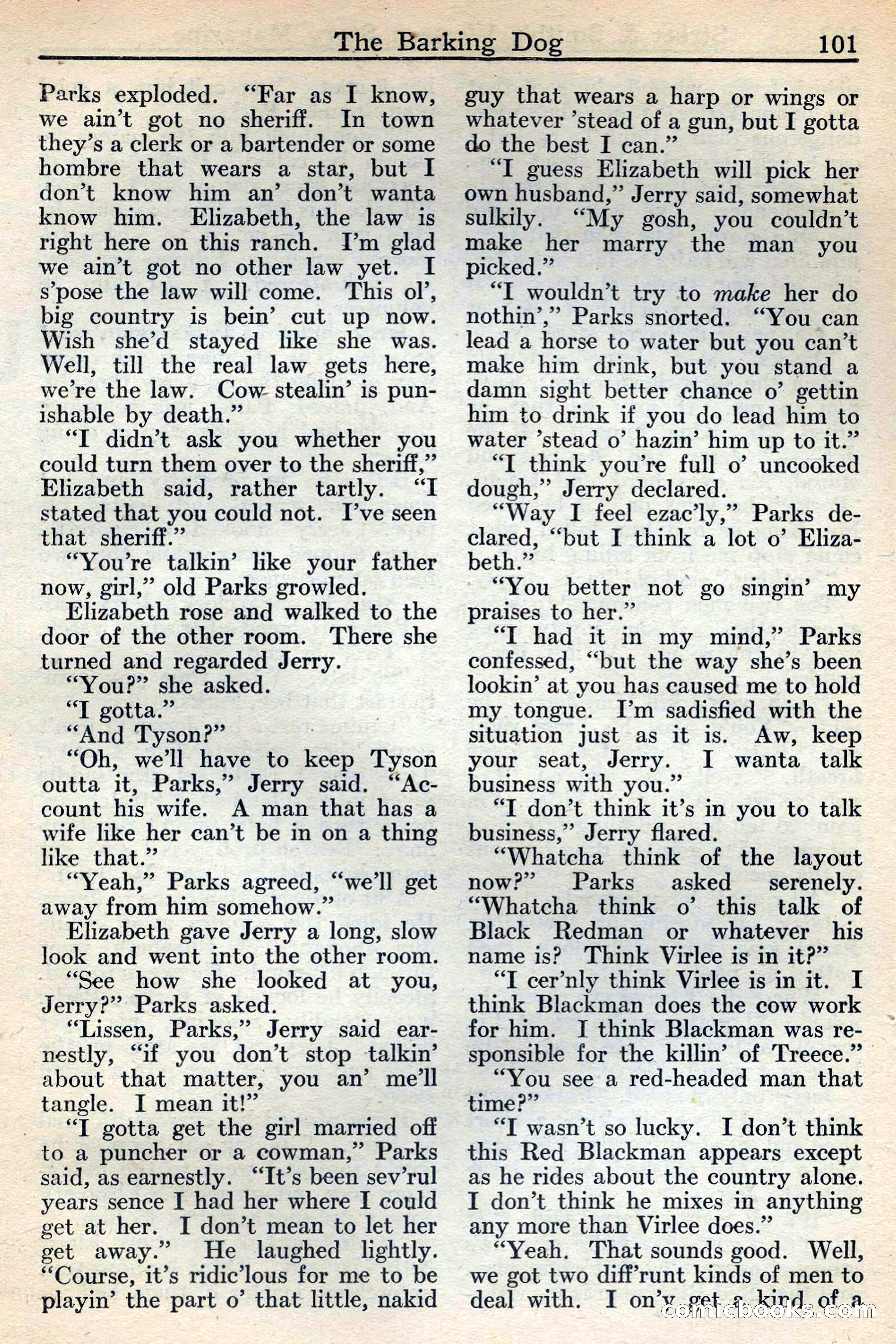 Western Story Magazine, May 12, 1934 — page 103: Pulp Fiction, 1934
