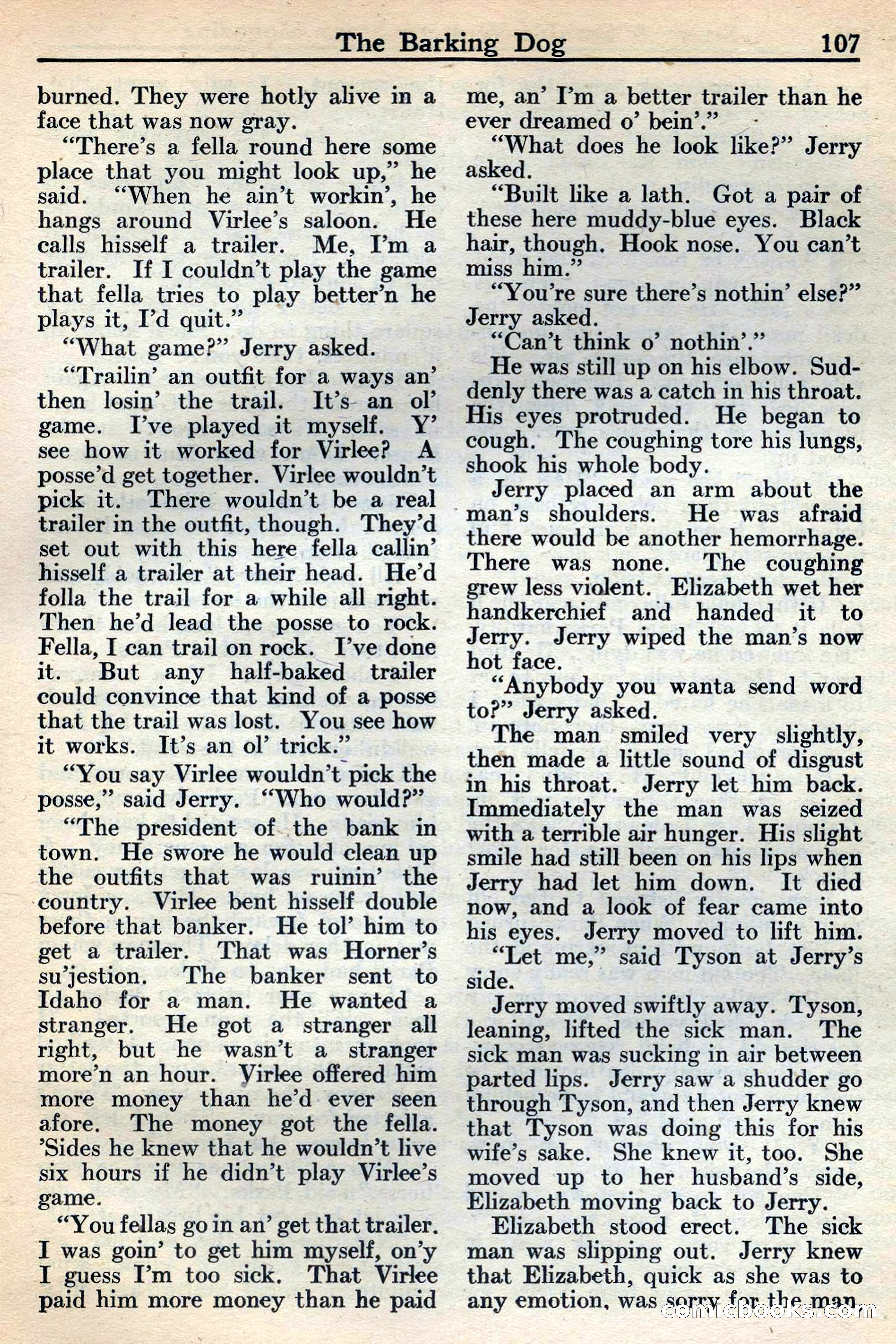Western Story Magazine, May 12, 1934 — page 109: Pulp Fiction, 1934