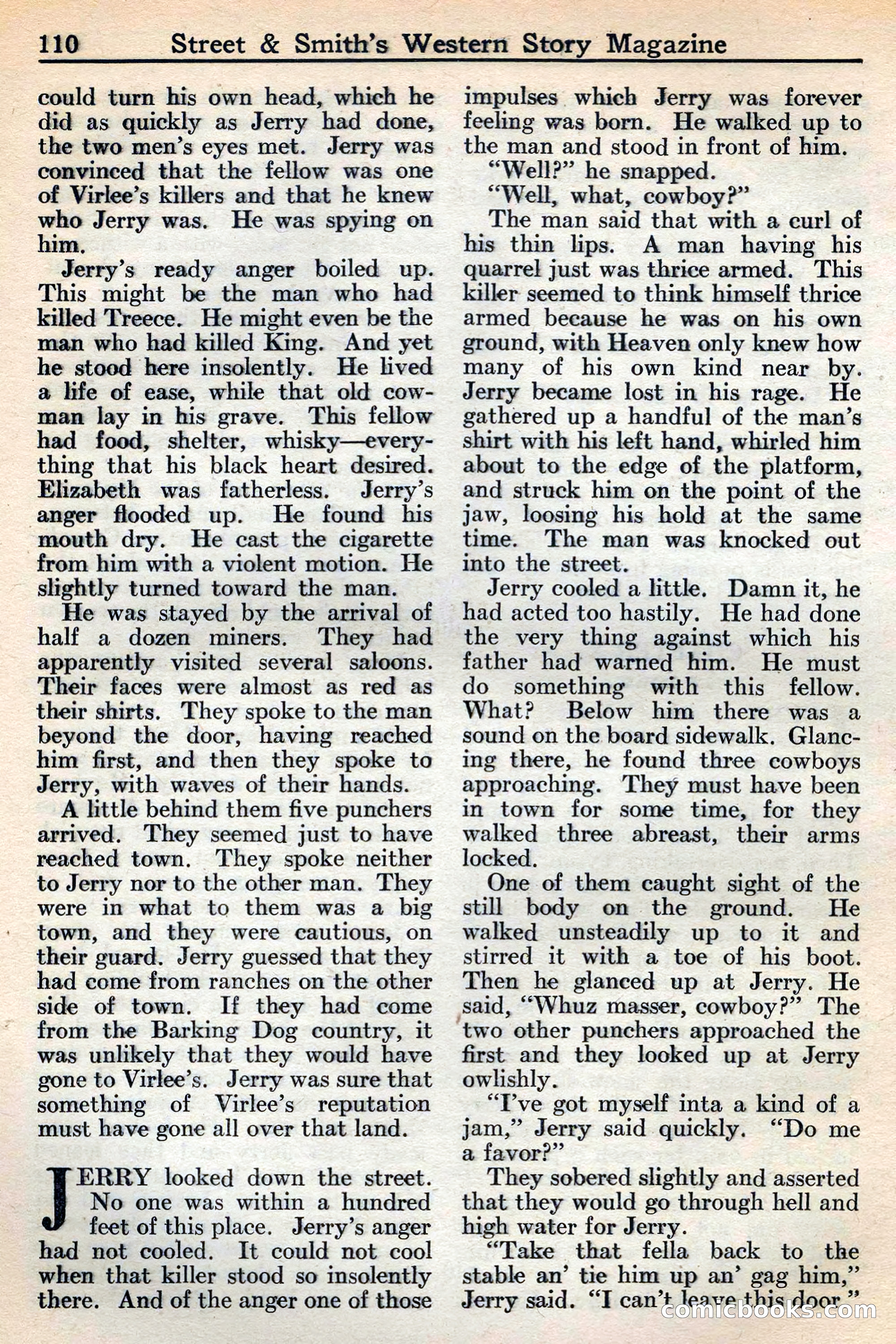 Western Story Magazine, May 12, 1934 — page 112: Pulp Fiction, 1934