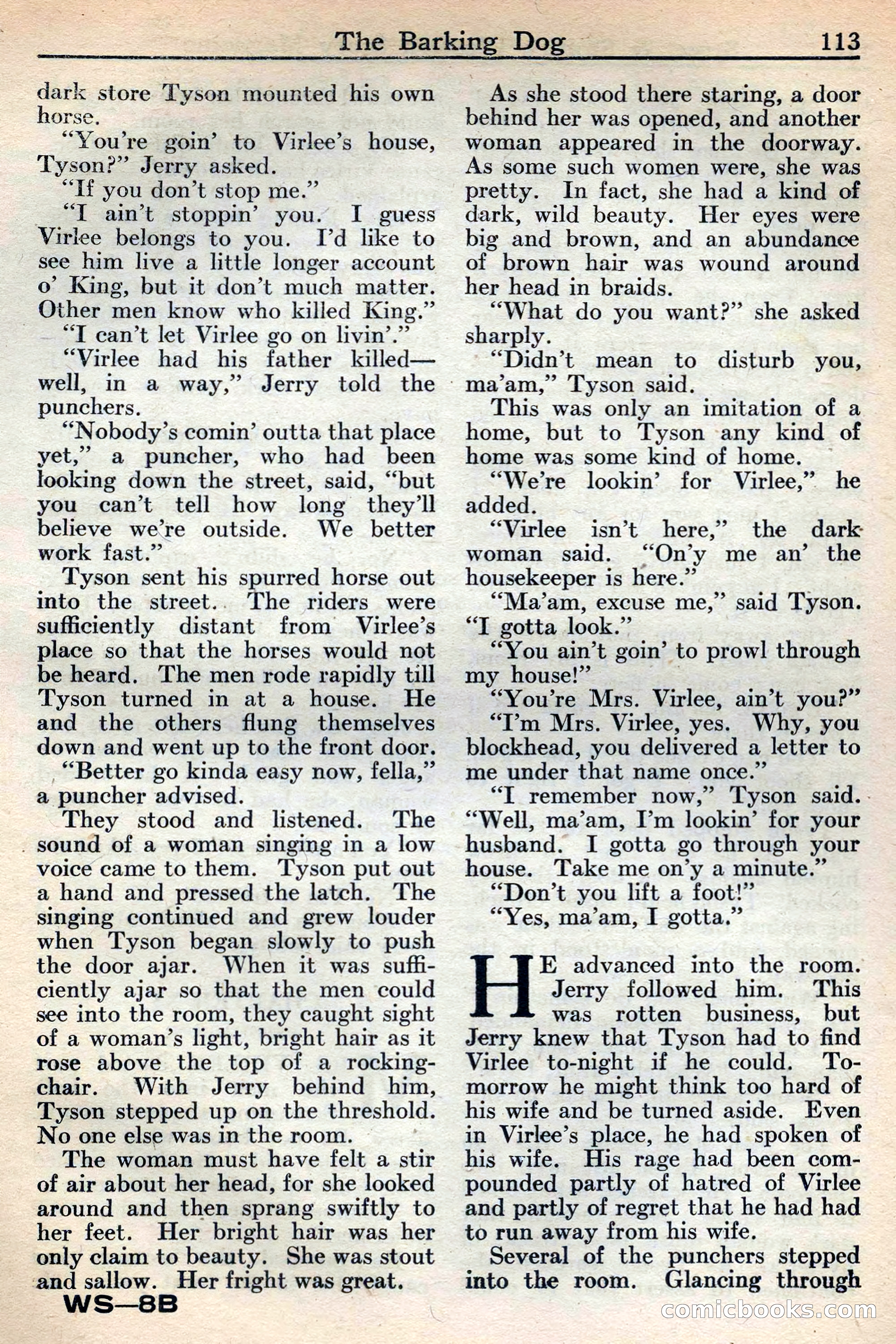 Western Story Magazine, May 12, 1934 — page 115: Pulp Fiction, 1934
