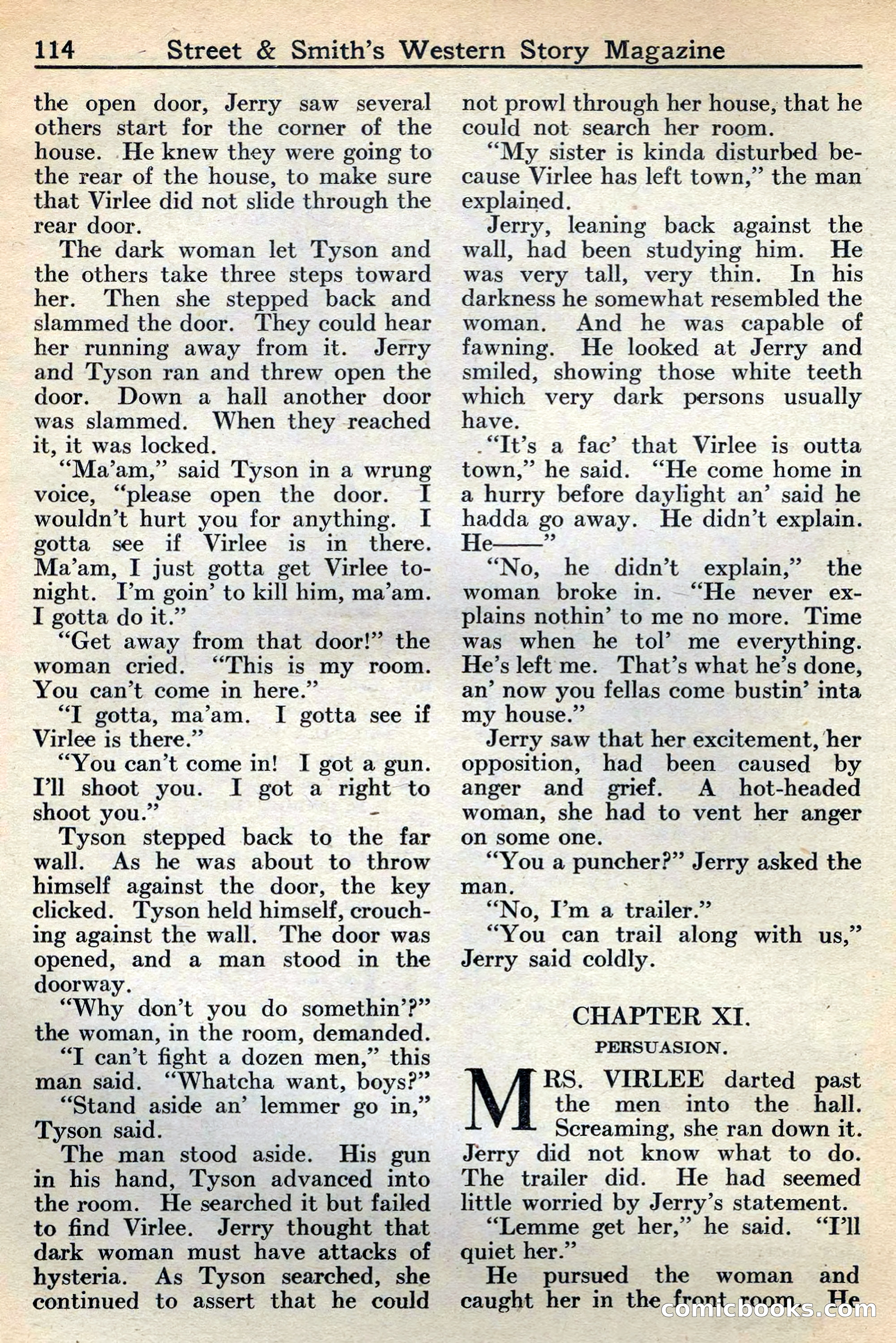 Western Story Magazine, May 12, 1934 — page 116: Pulp Fiction, 1934