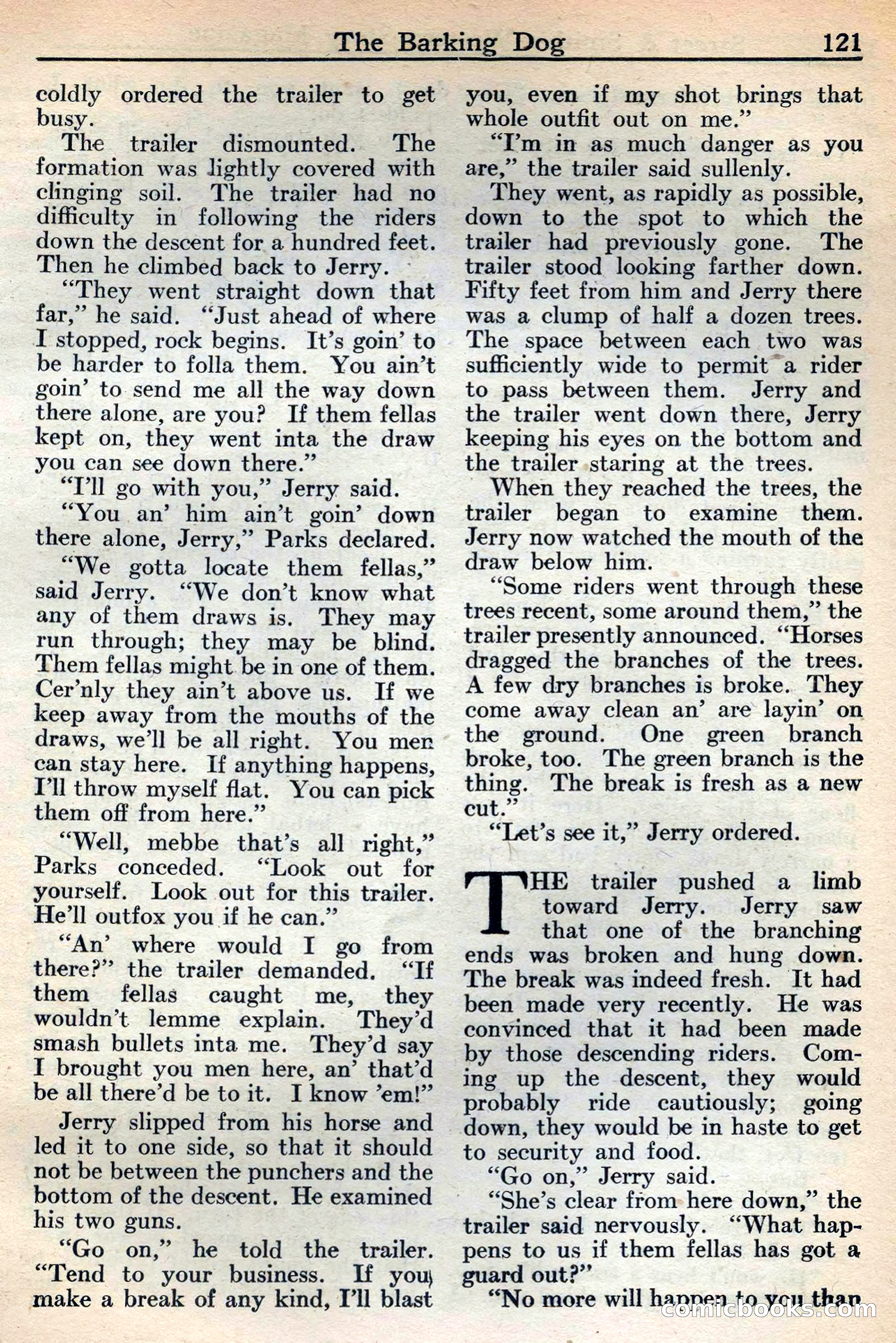 Western Story Magazine, May 12, 1934 — page 123: Pulp Fiction, 1934