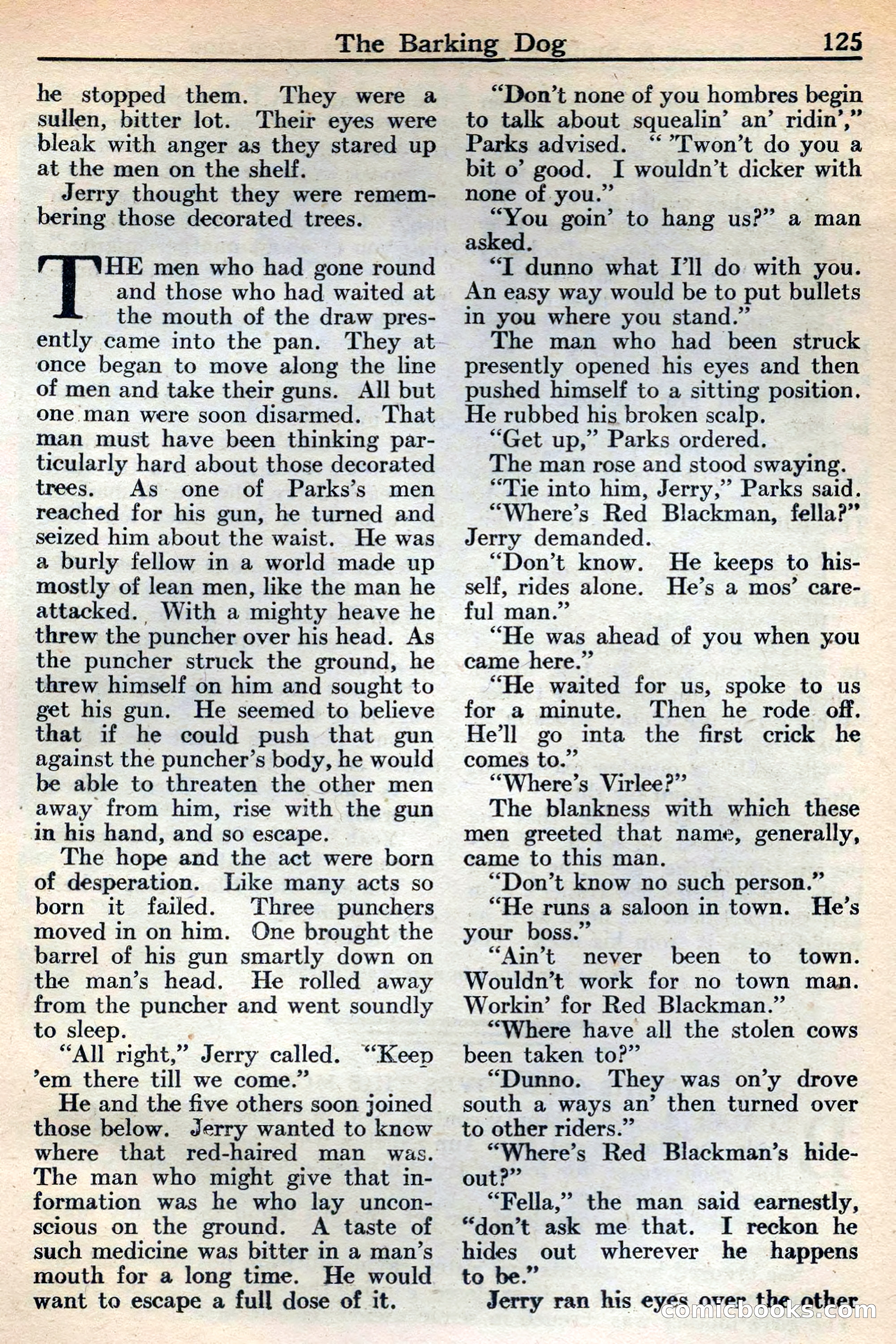 Western Story Magazine, May 12, 1934 — page 127: Pulp Fiction, 1934