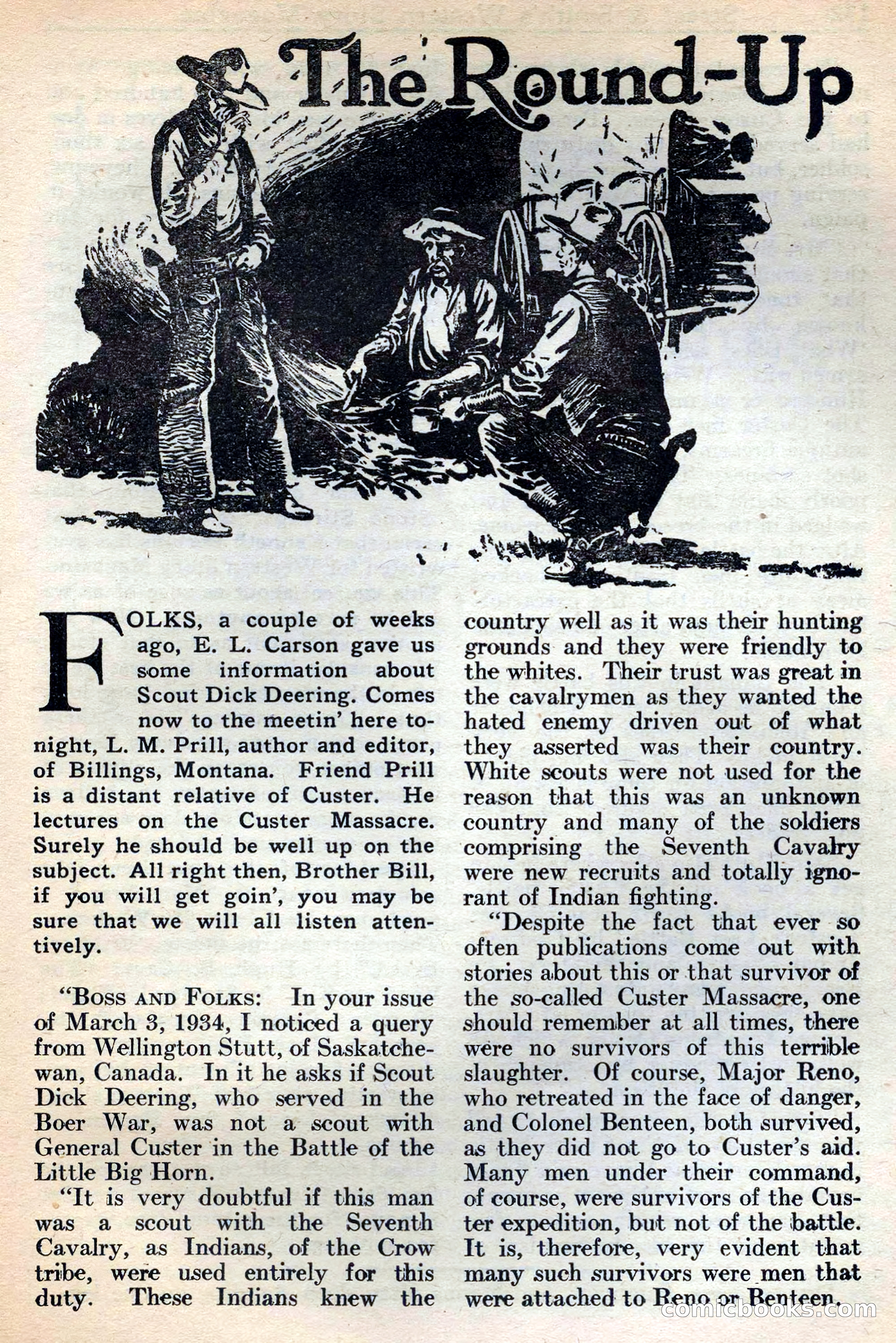 Western Story Magazine, May 12, 1934 — page 133: Pulp Fiction, 1934
