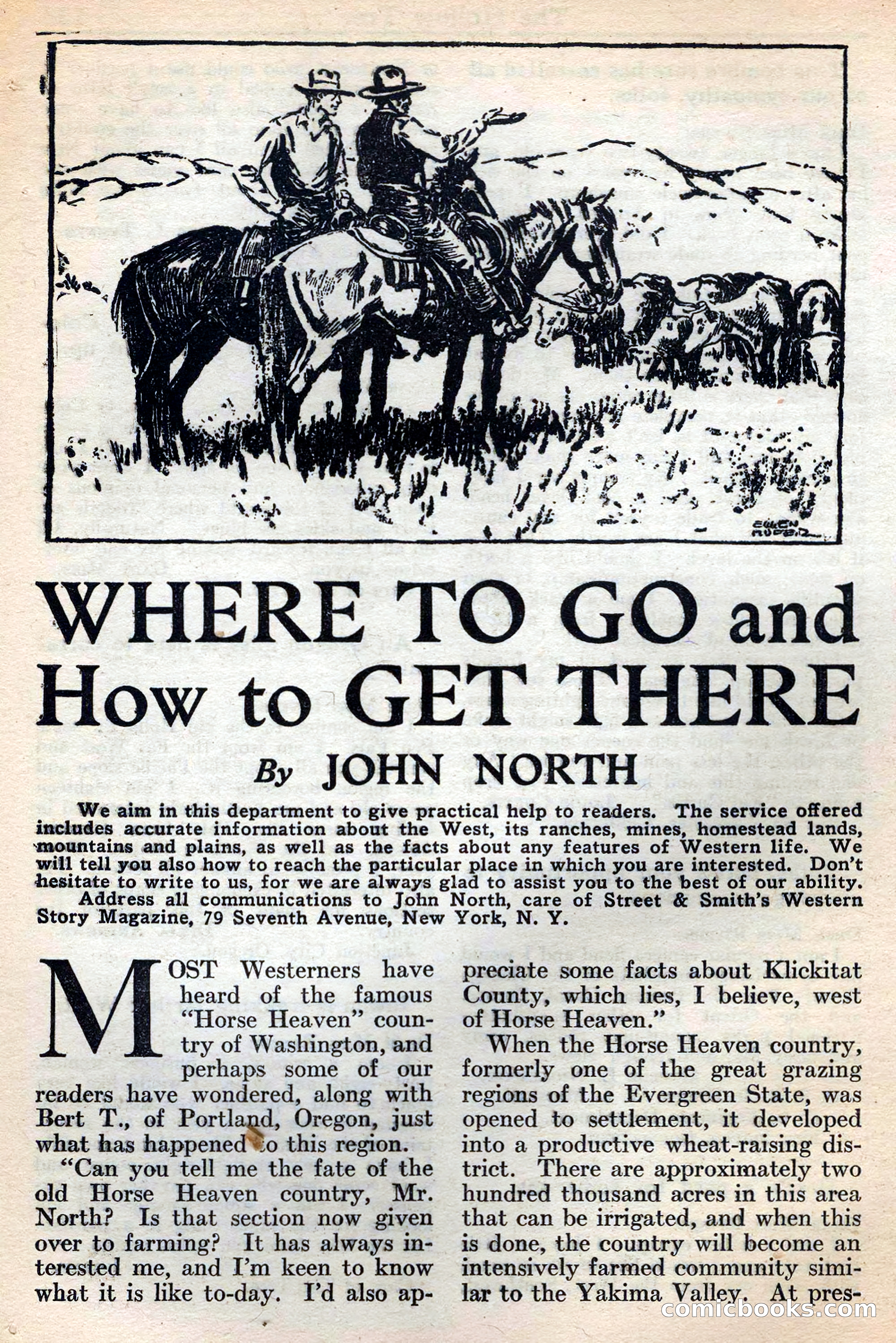 Western Story Magazine, May 12, 1934 — page 140: Pulp Fiction, 1934