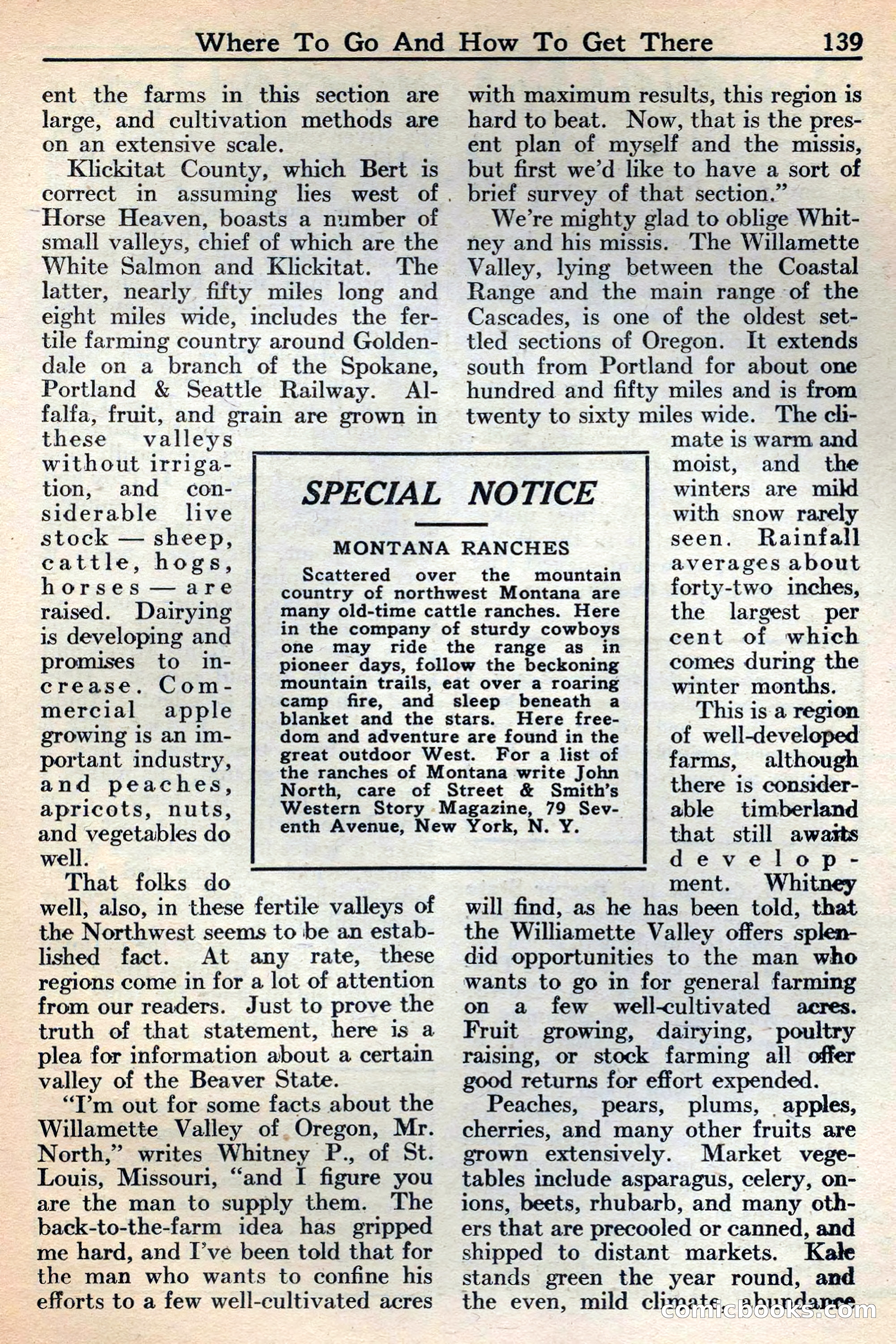 Western Story Magazine, May 12, 1934 — page 141: Pulp Fiction, 1934