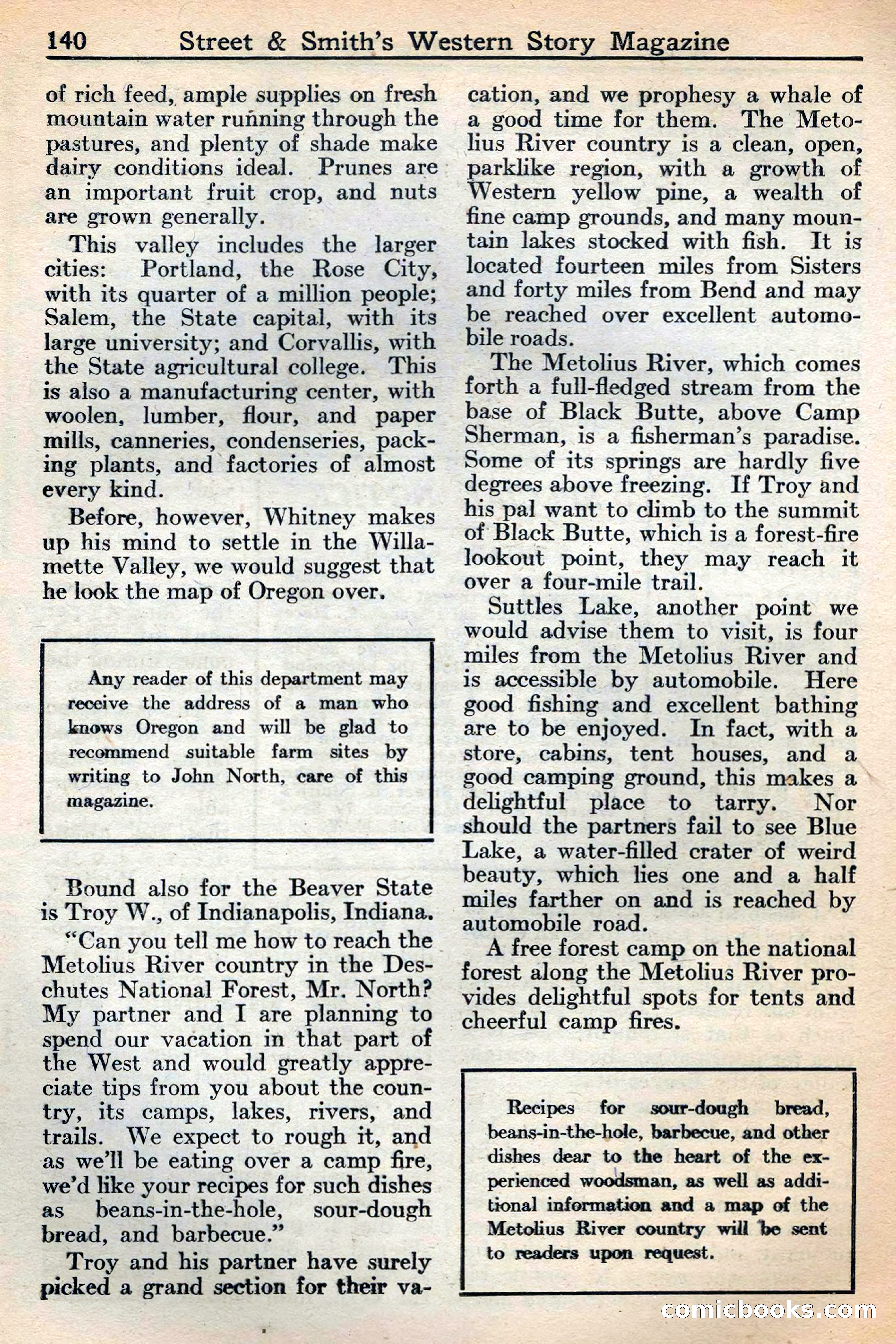Western Story Magazine, May 12, 1934 — page 142: Pulp Fiction, 1934