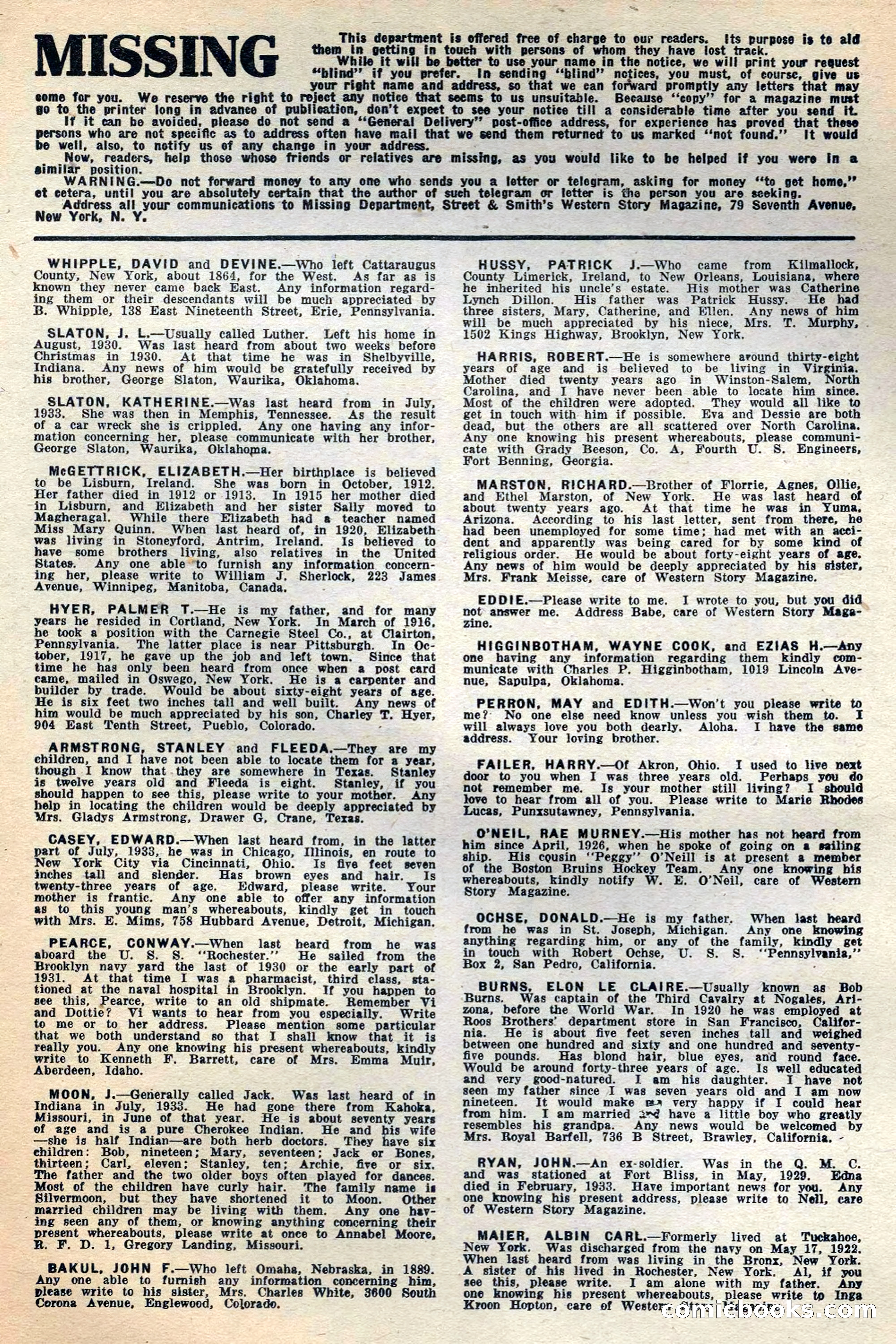 Western Story Magazine, May 12, 1934 — page 145 of 148