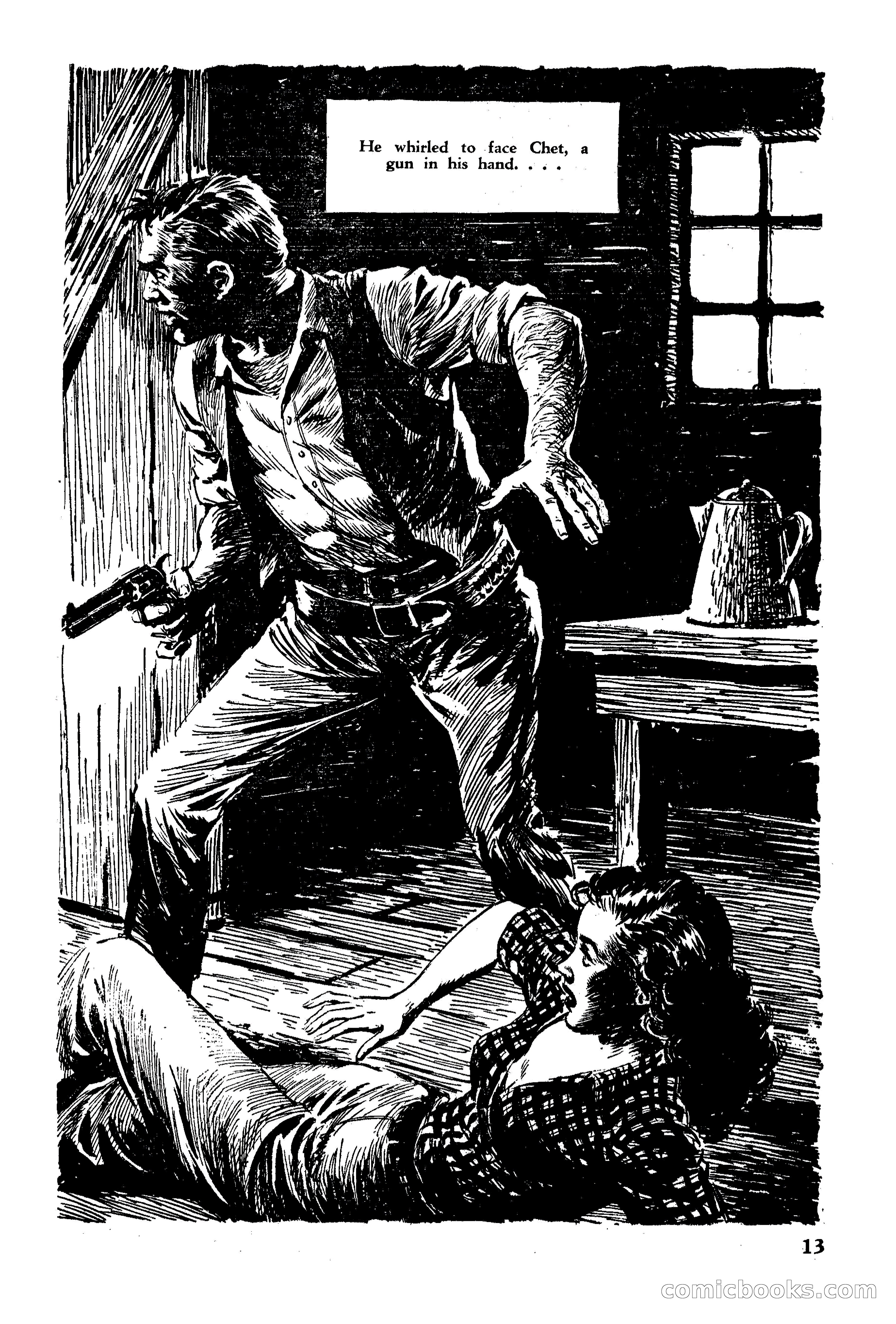 Fifteen Western Tales, January 1953 — page 13: Pulp Fiction, 1953