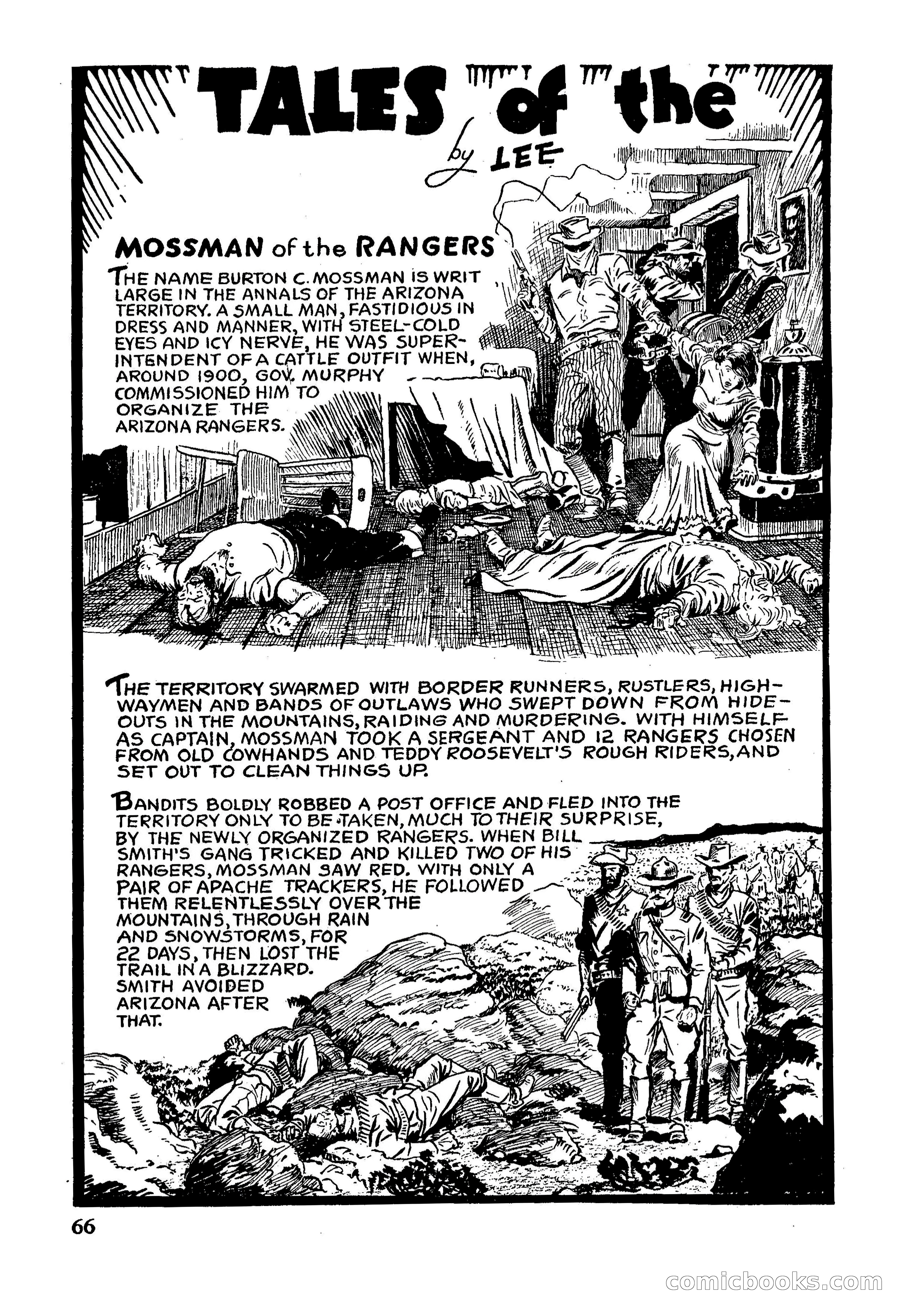 Fifteen Western Tales, January 1953 — page 66: Pulp Fiction, 1953