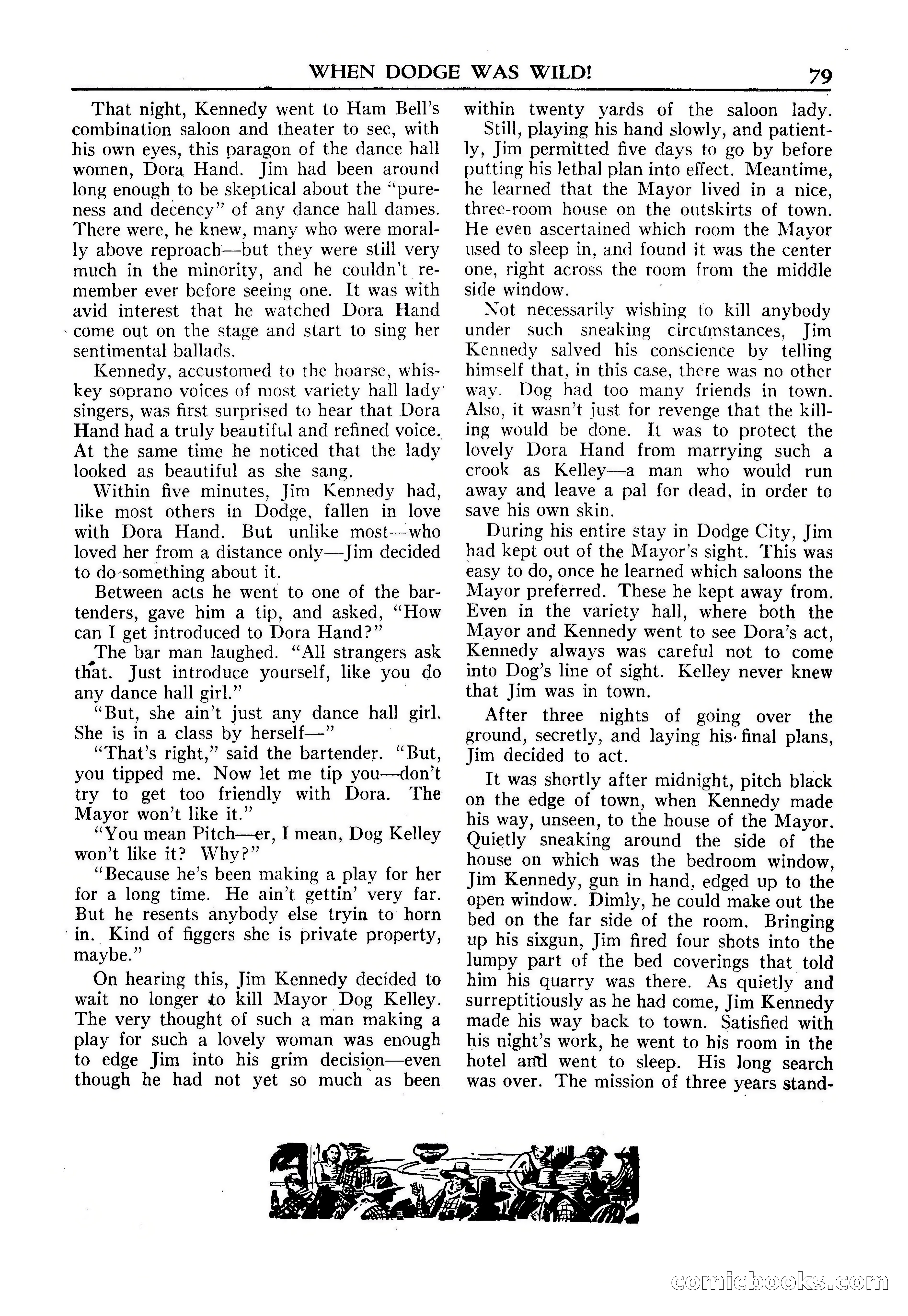 Fifteen Western Tales, January 1953 — page 79: Pulp Fiction, 1953