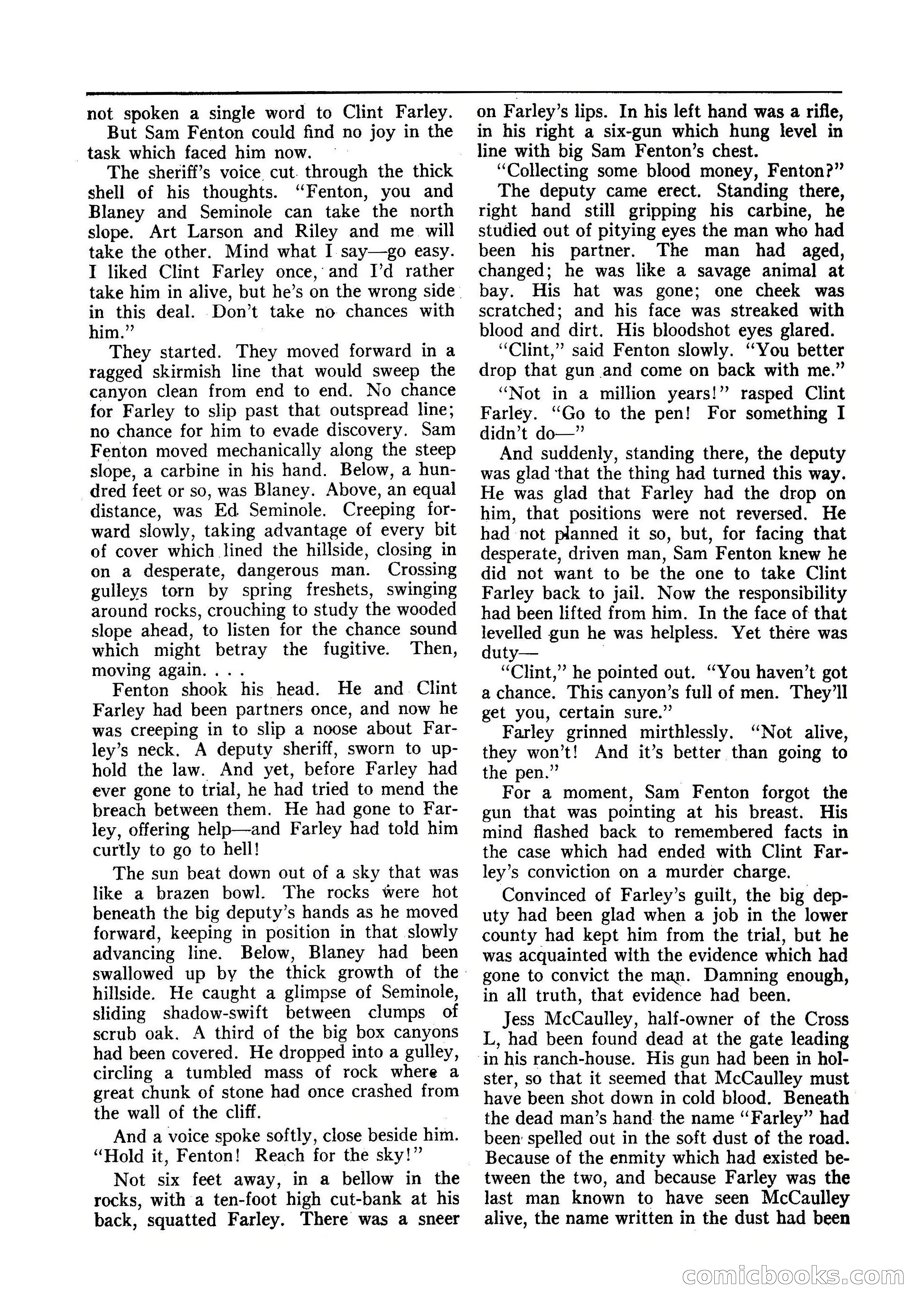Fifteen Western Tales, January 1953 — page 87: Pulp Fiction, 1953