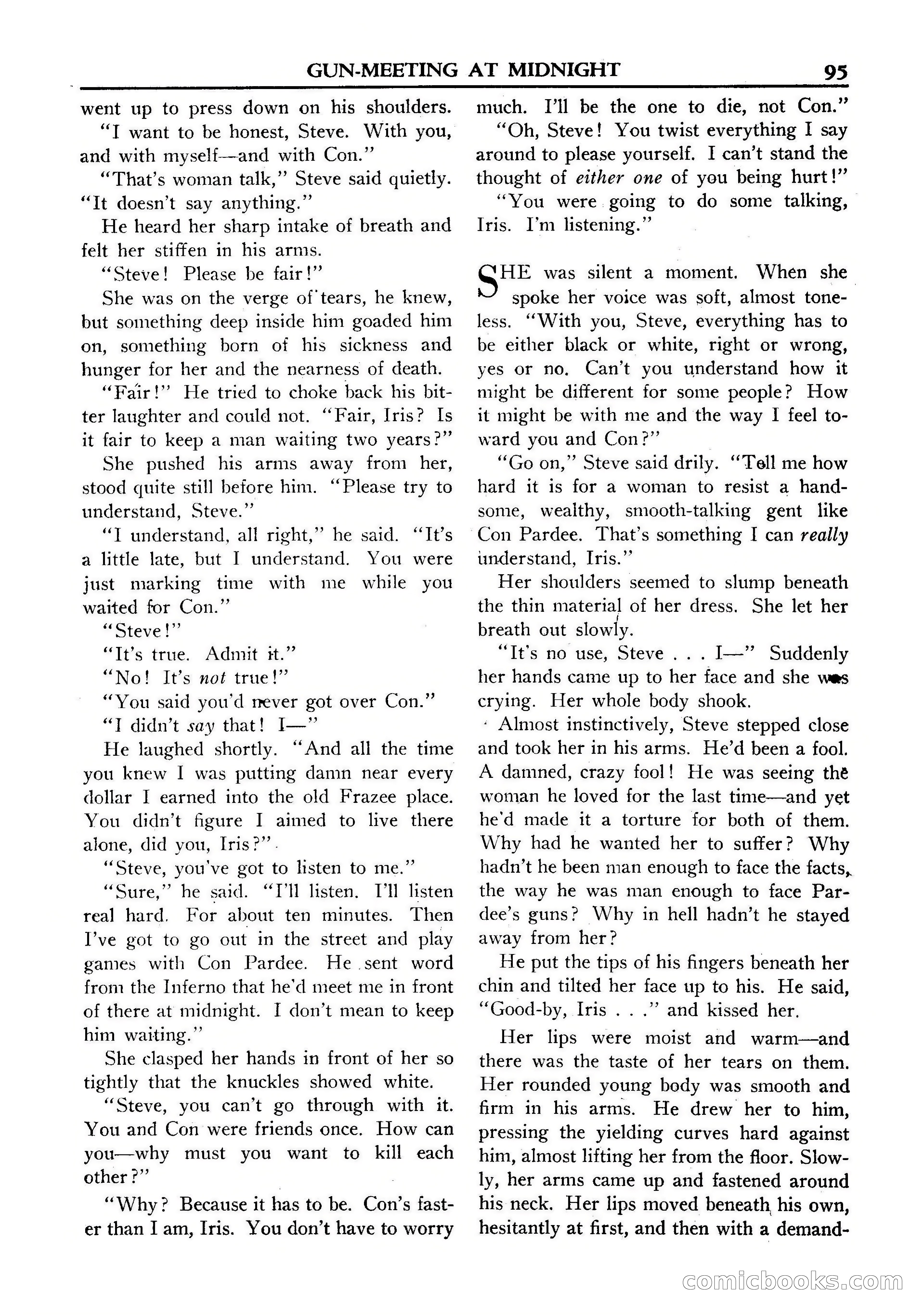 Fifteen Western Tales, January 1953 — page 95: Pulp Fiction, 1953