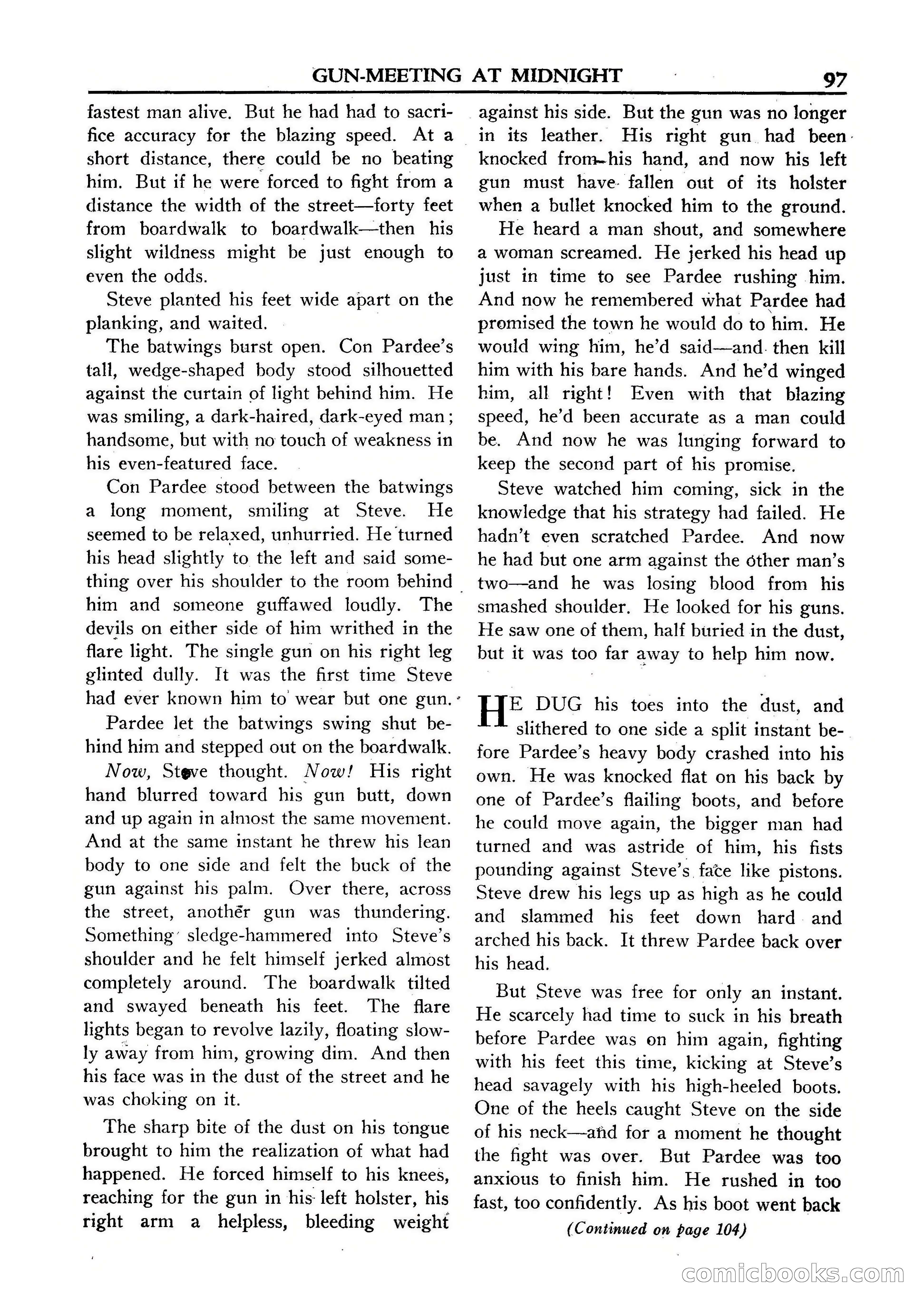 Fifteen Western Tales, January 1953 — page 97: Pulp Fiction, 1953