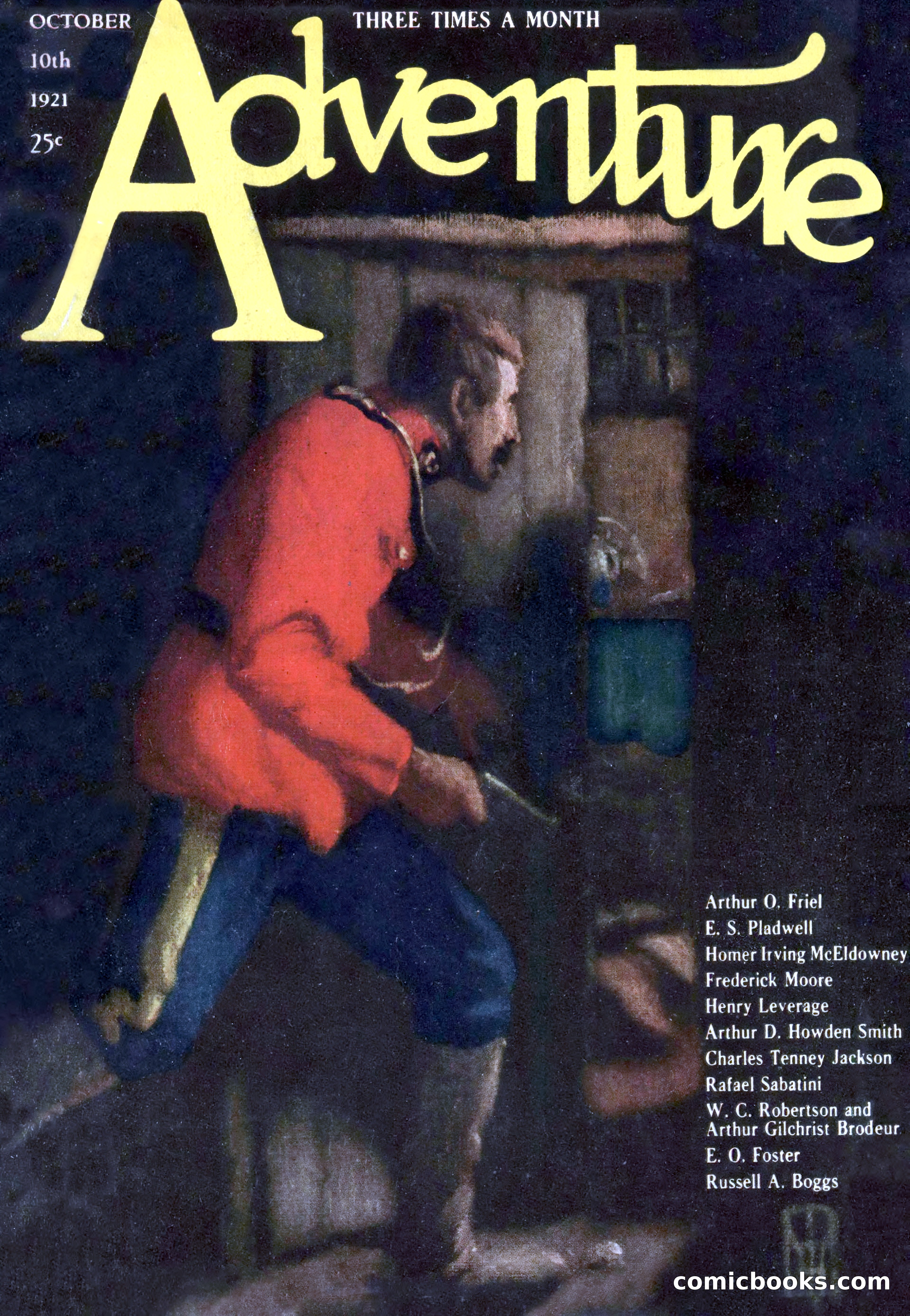 Adventure Magazine Cover, October 10, 1921 — page 1 of 204