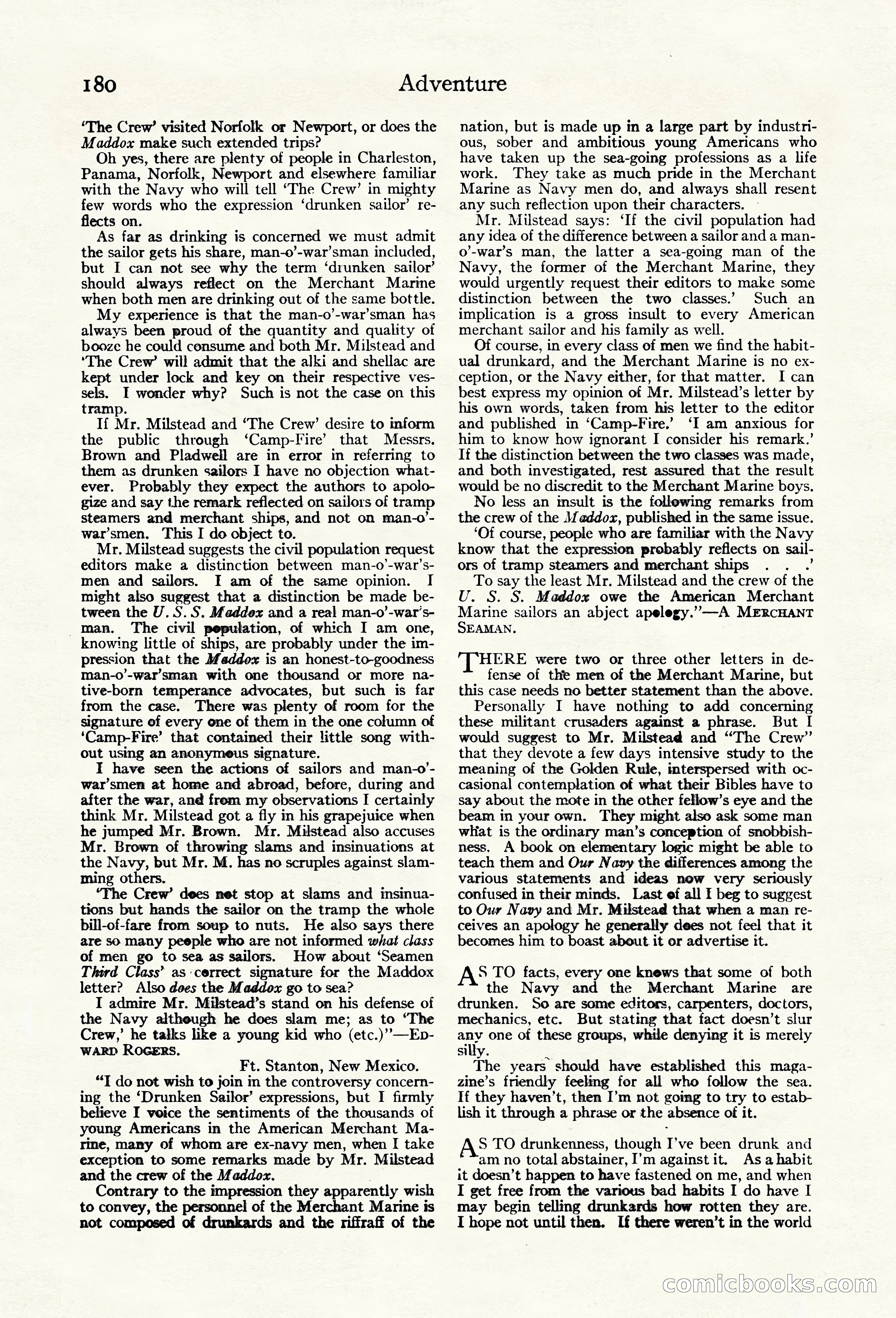 Adventure Magazine Cover — page 186 of 200