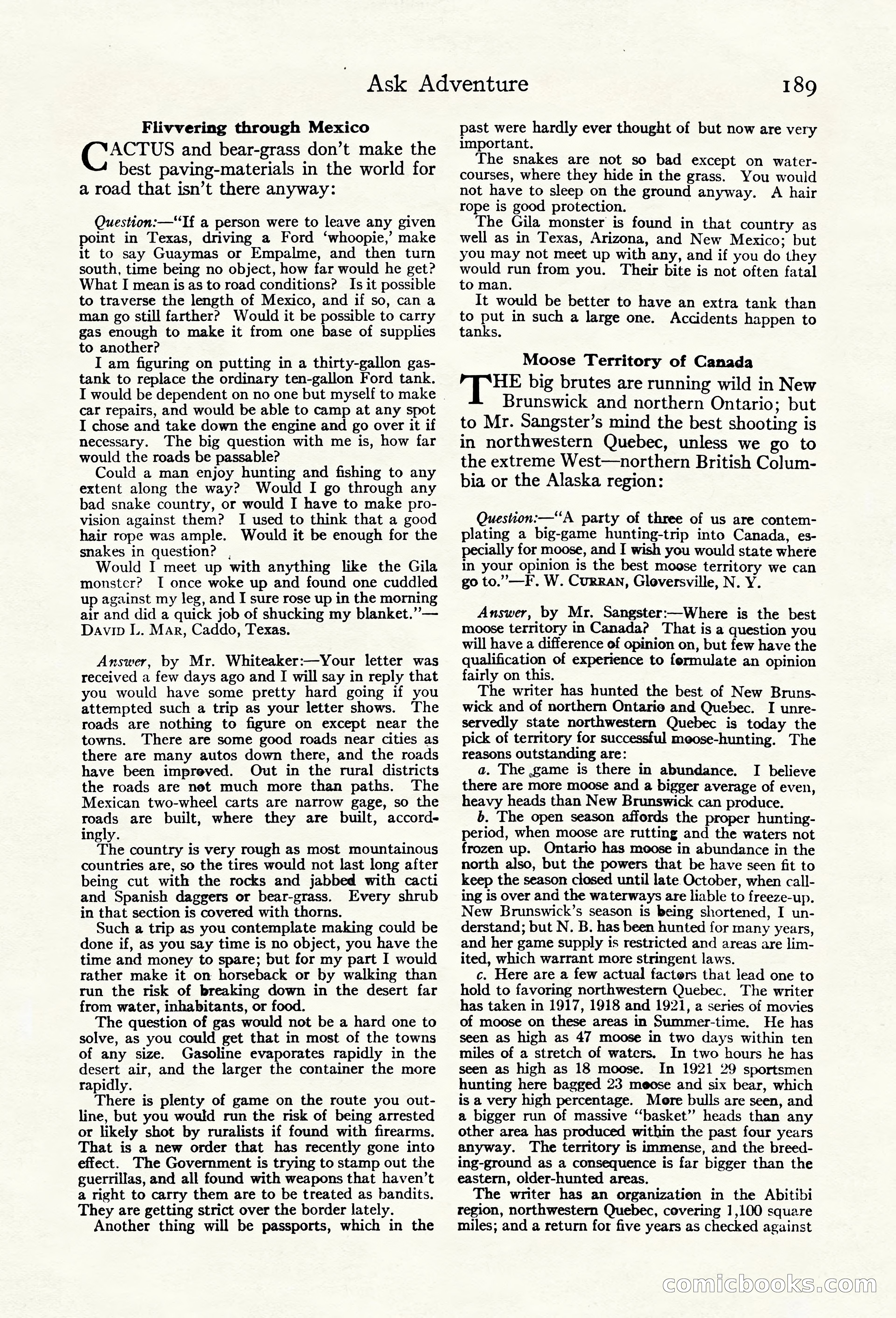 Adventure Magazine Cover — page 195 of 200