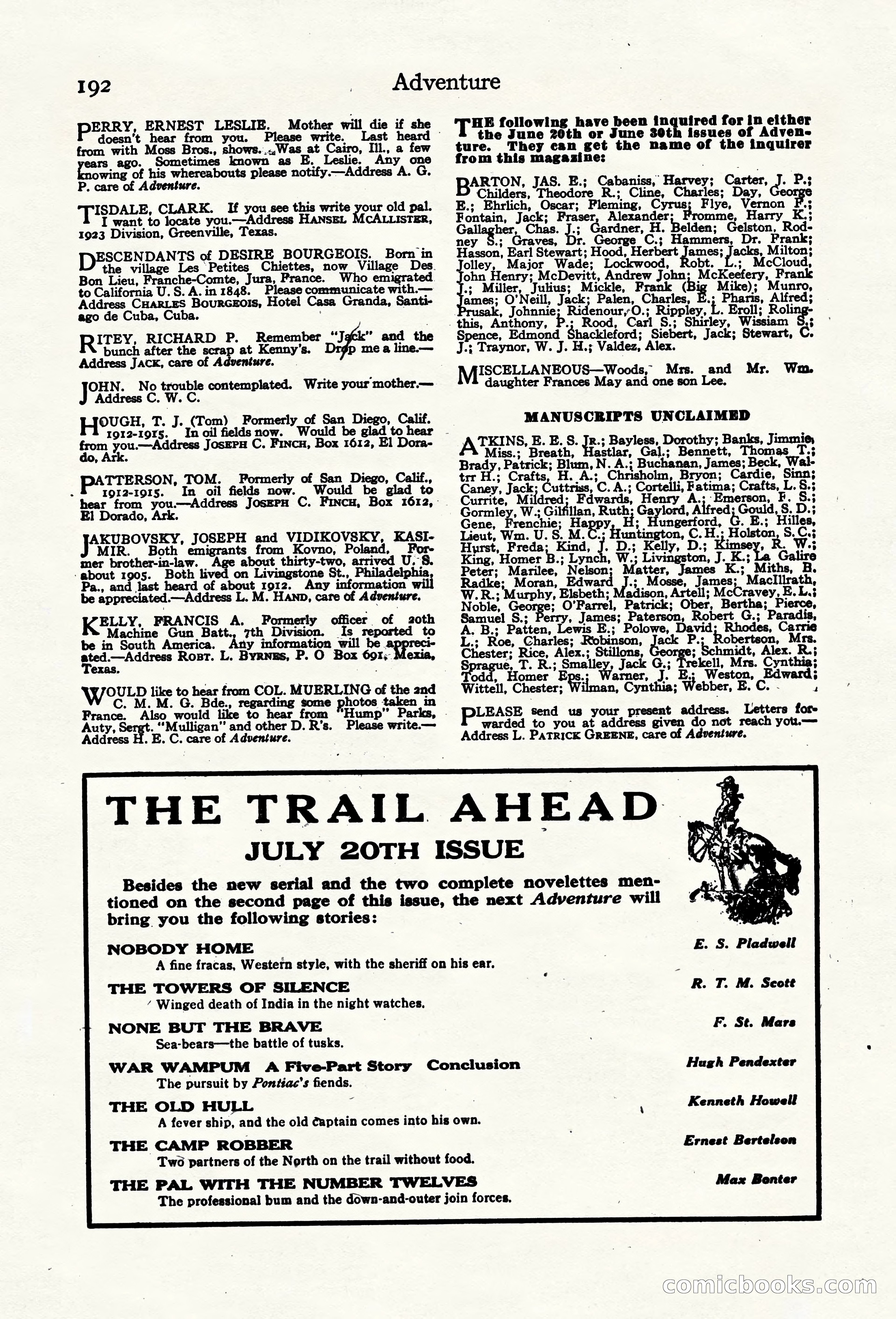Adventure Magazine Cover — page 198 of 200