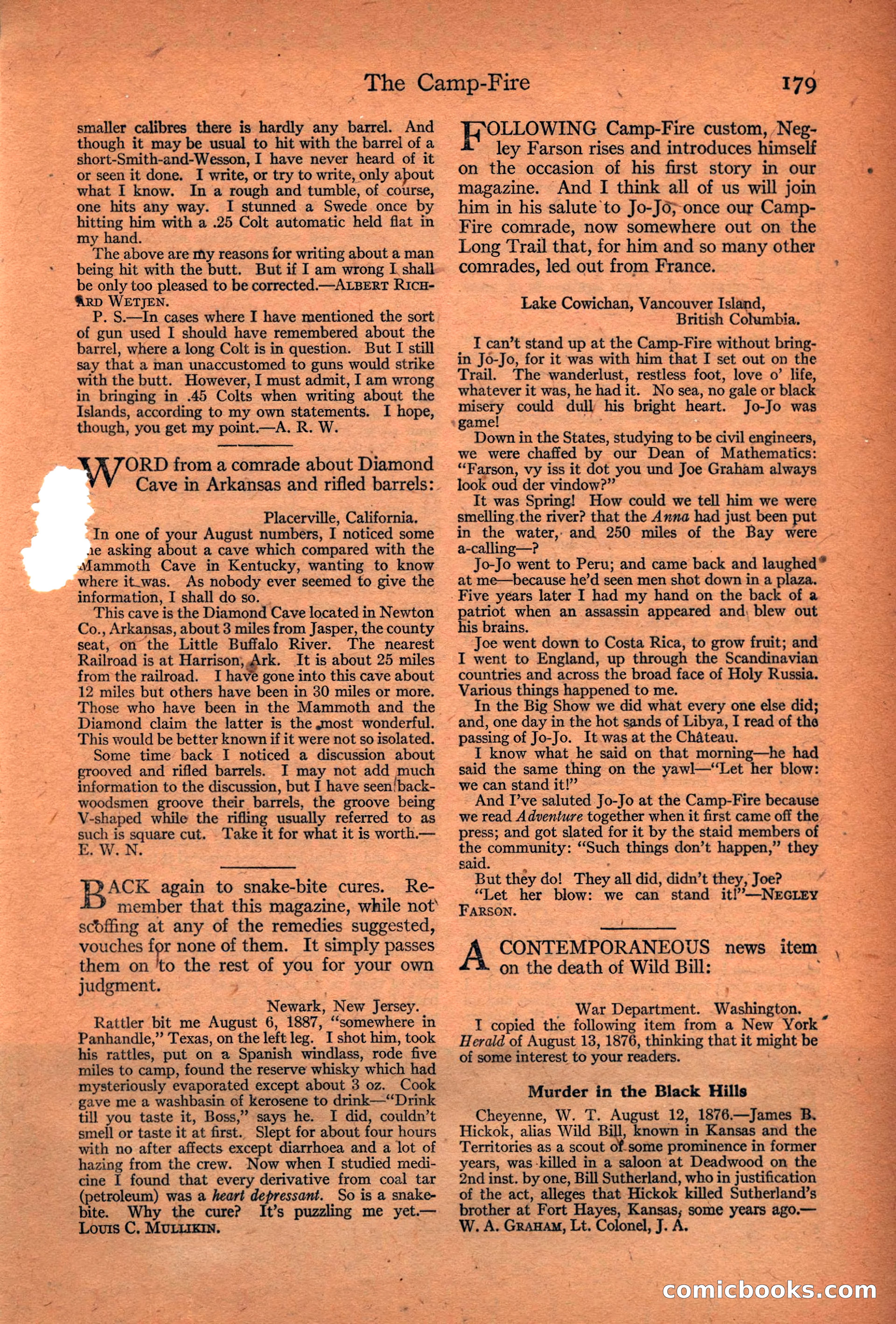 Adventure Magazine Cover — page 181 of 196