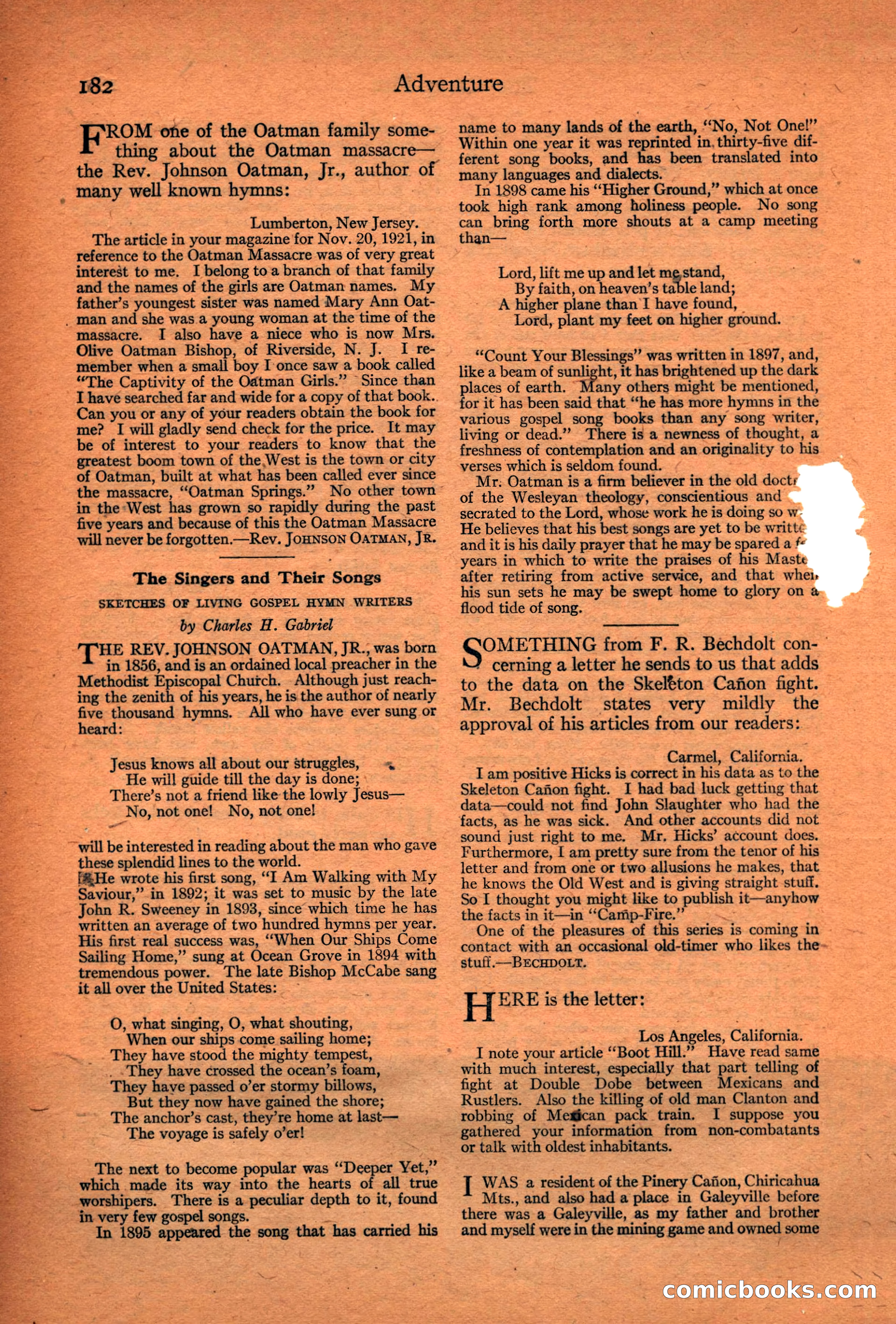 Adventure Magazine Cover — page 184 of 196