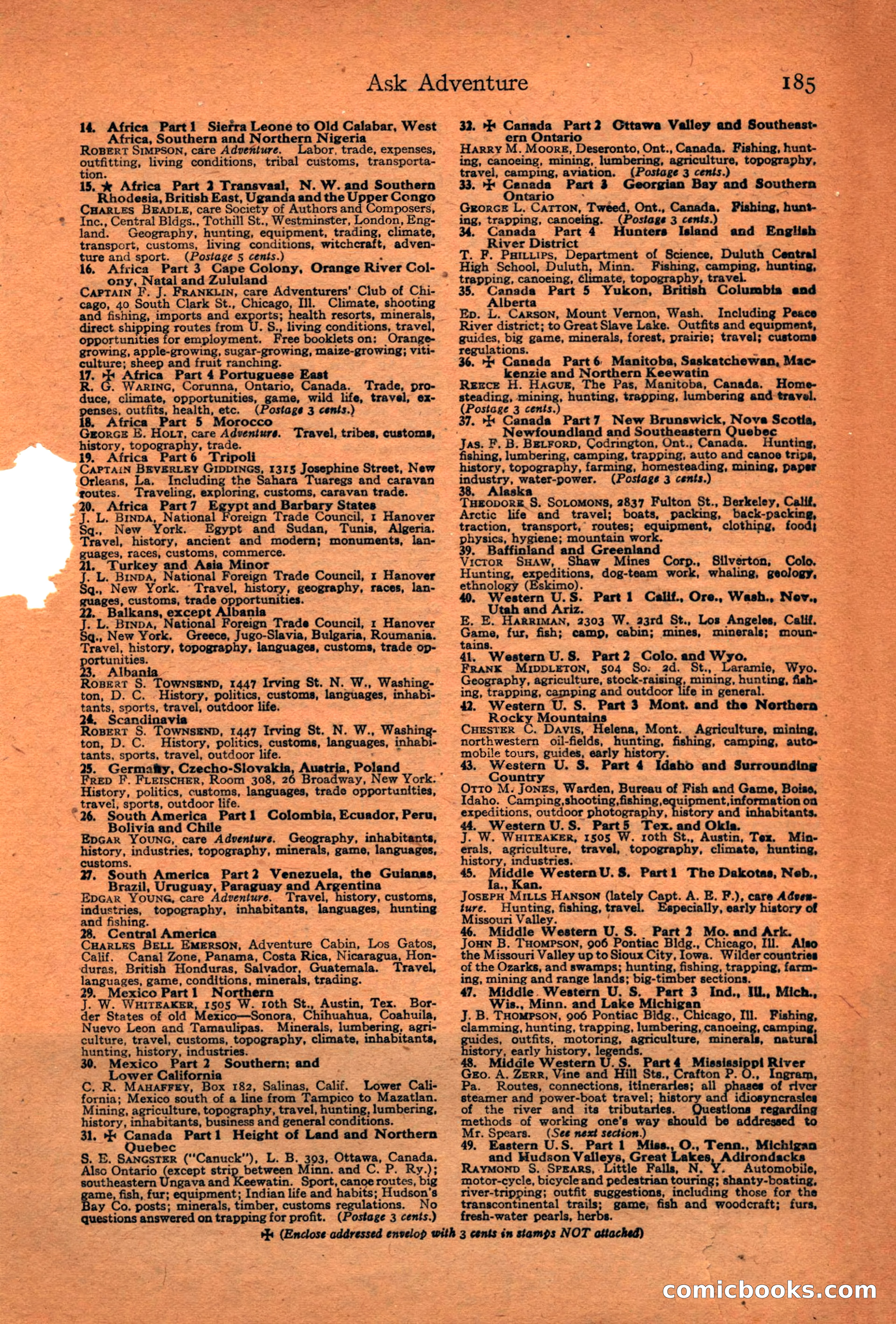 Adventure Magazine Cover — page 187 of 196