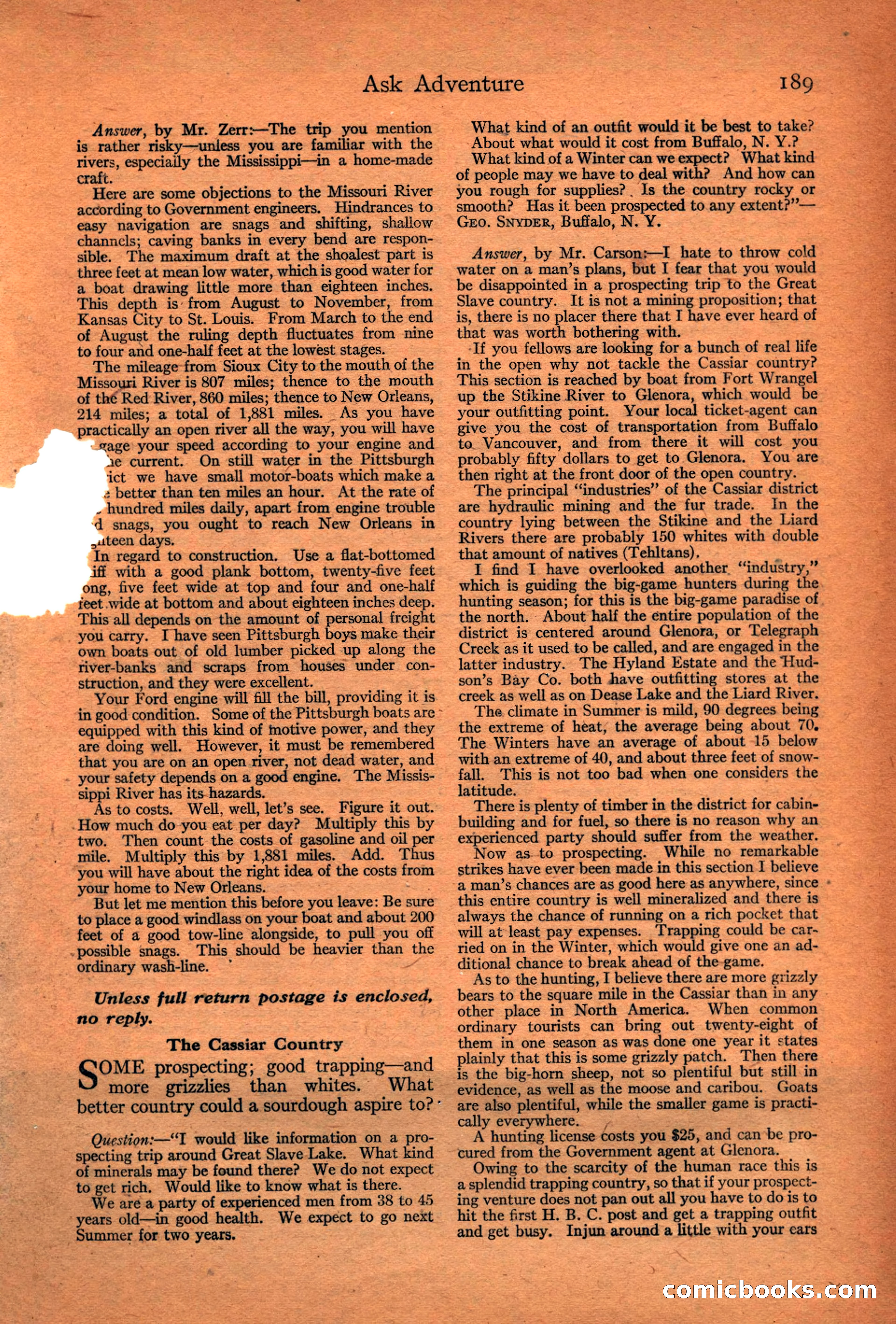Adventure Magazine Cover — page 191 of 196