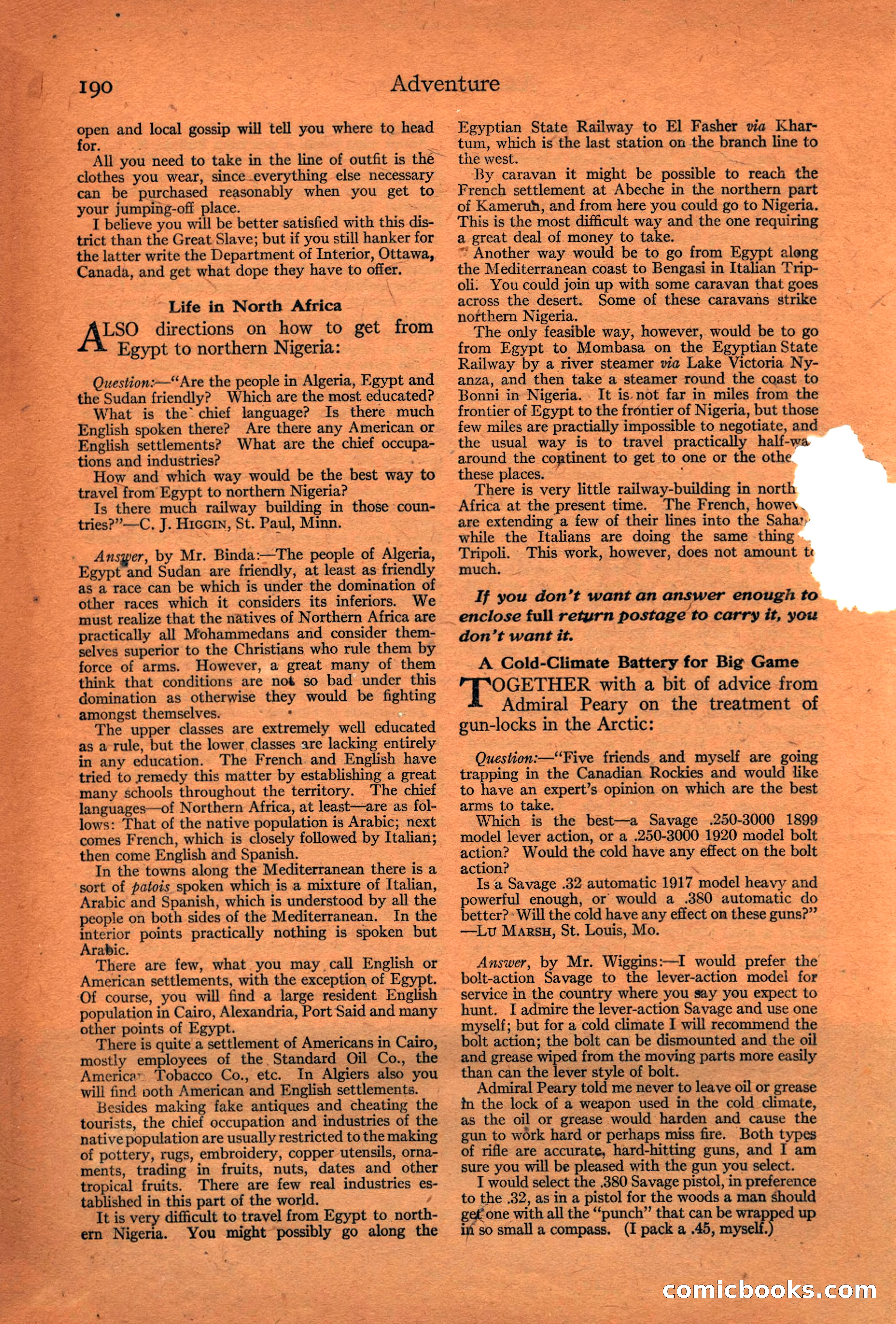 Adventure Magazine Cover — page 192 of 196