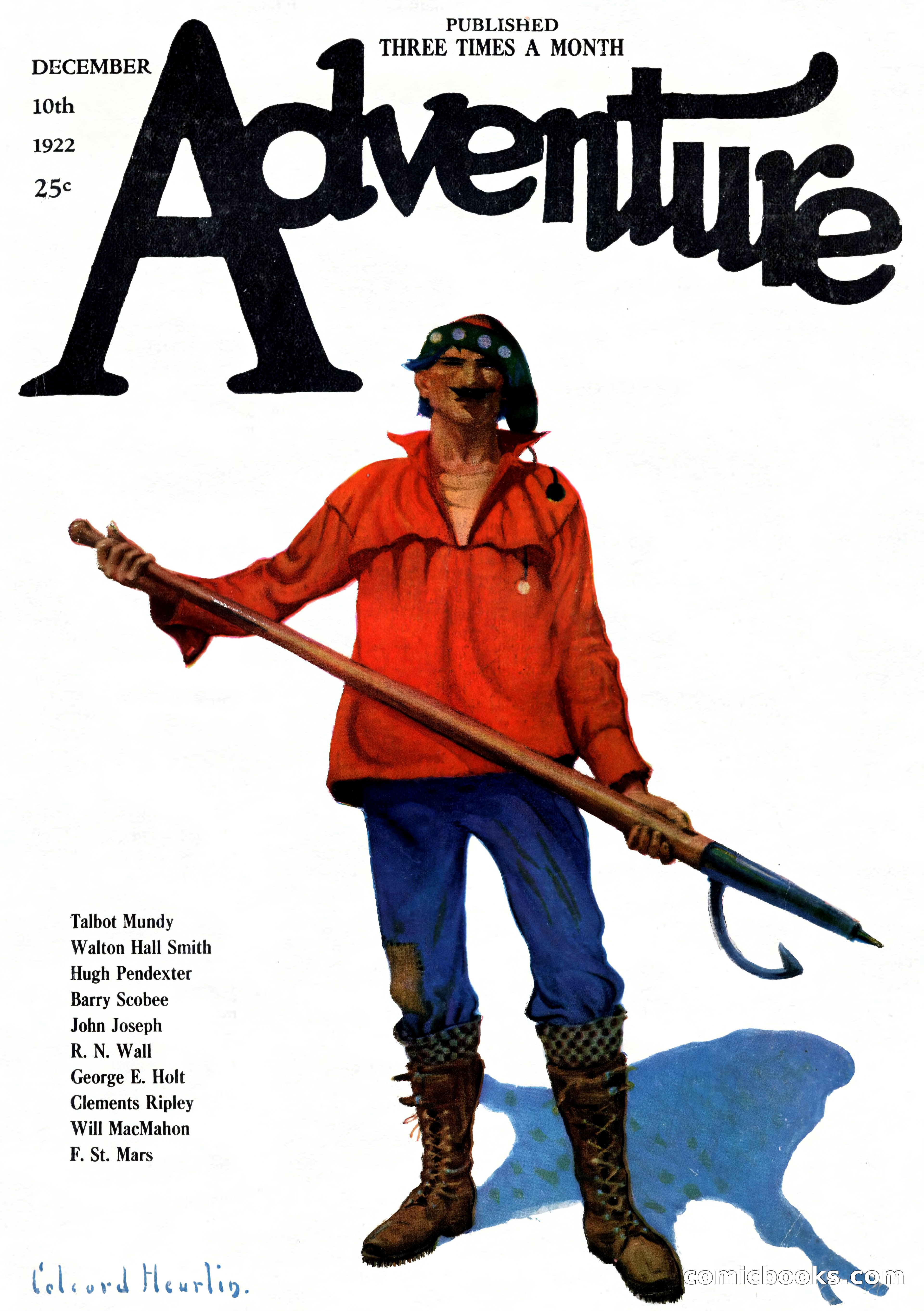 Adventure Magazine Cover, December 10, 1922 — page 1 of 200