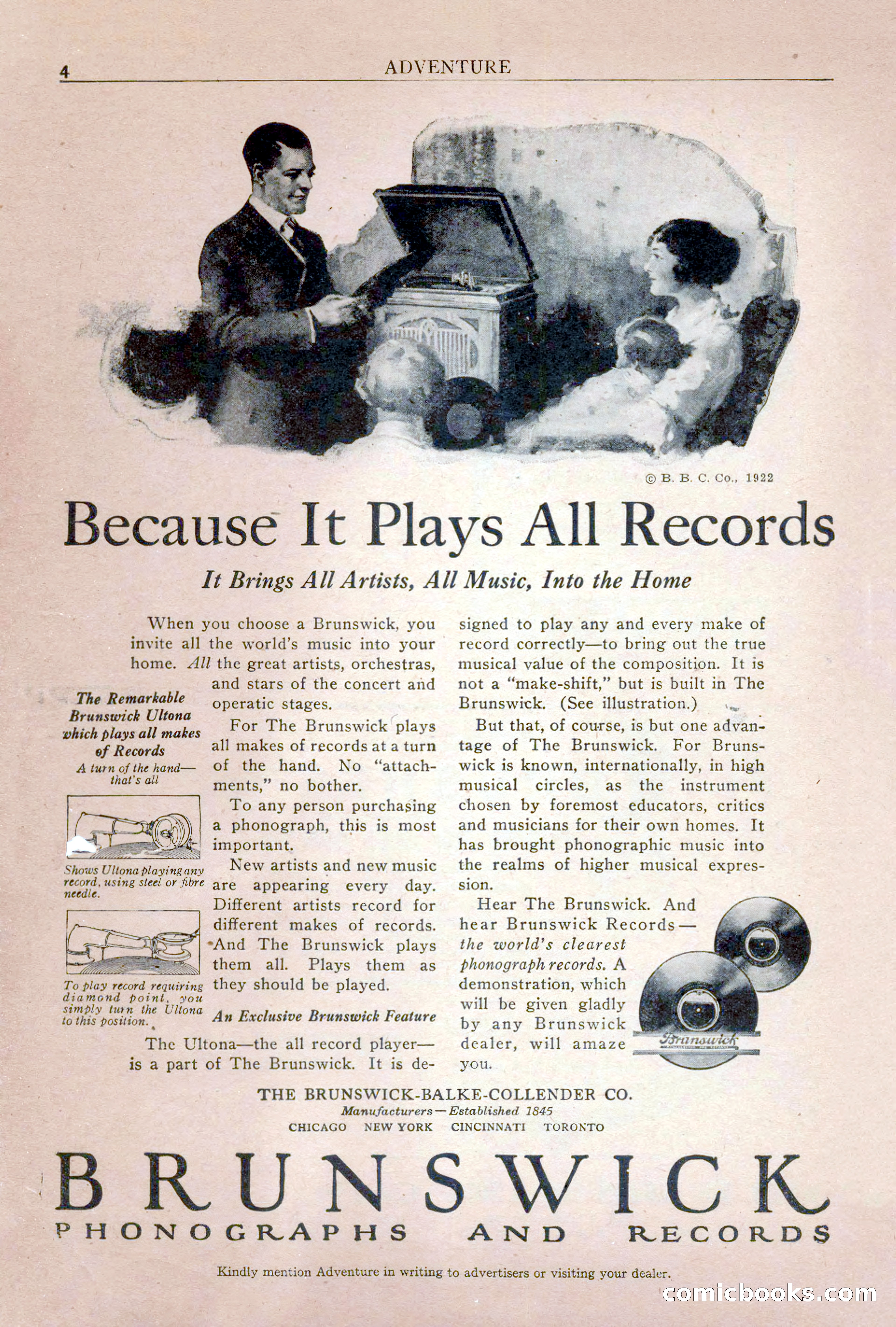 Adventure Magazine Cover, December 10, 1922 — page 6 of 200