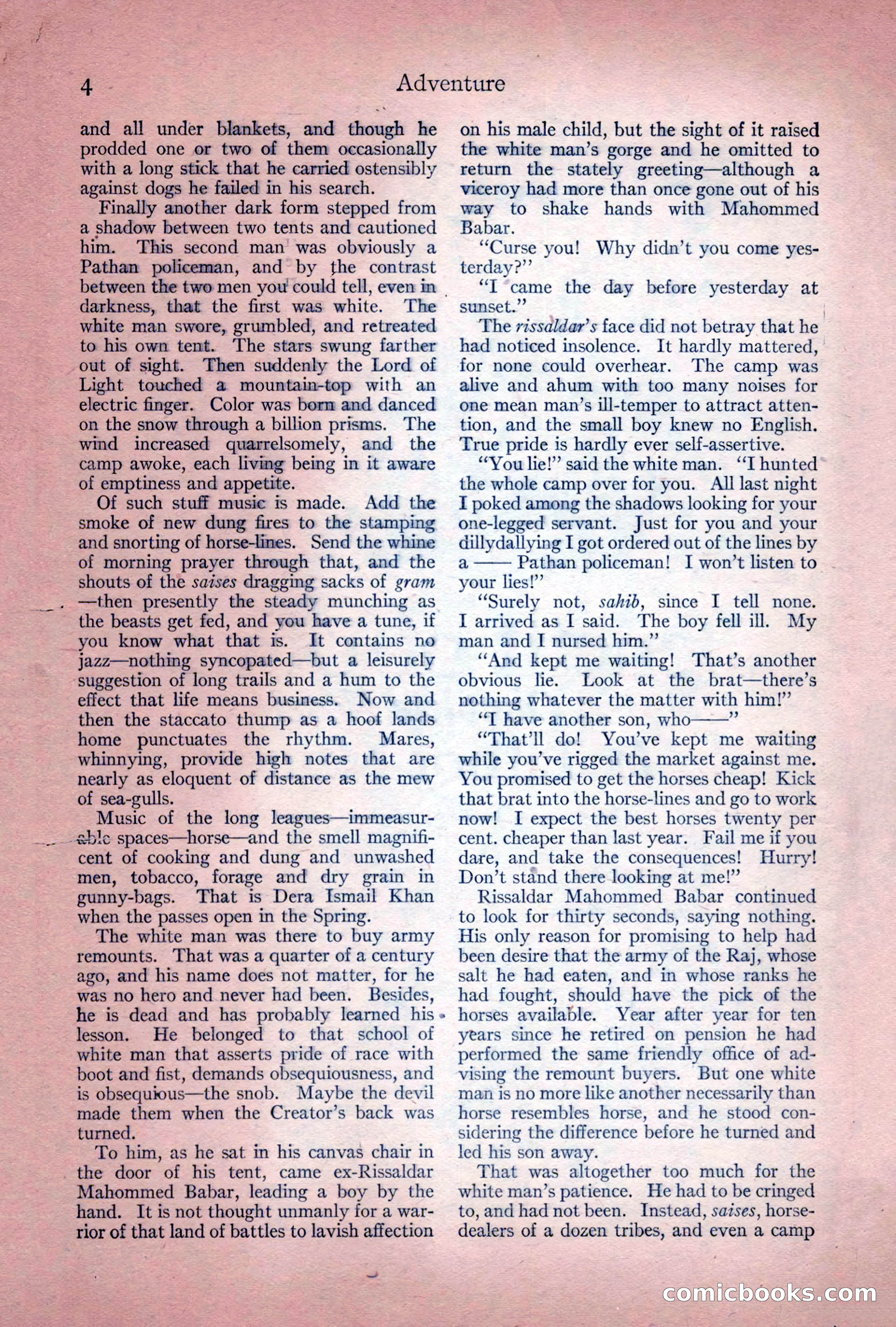 Adventure Magazine Cover, December 10, 1922 — page 10 of 200