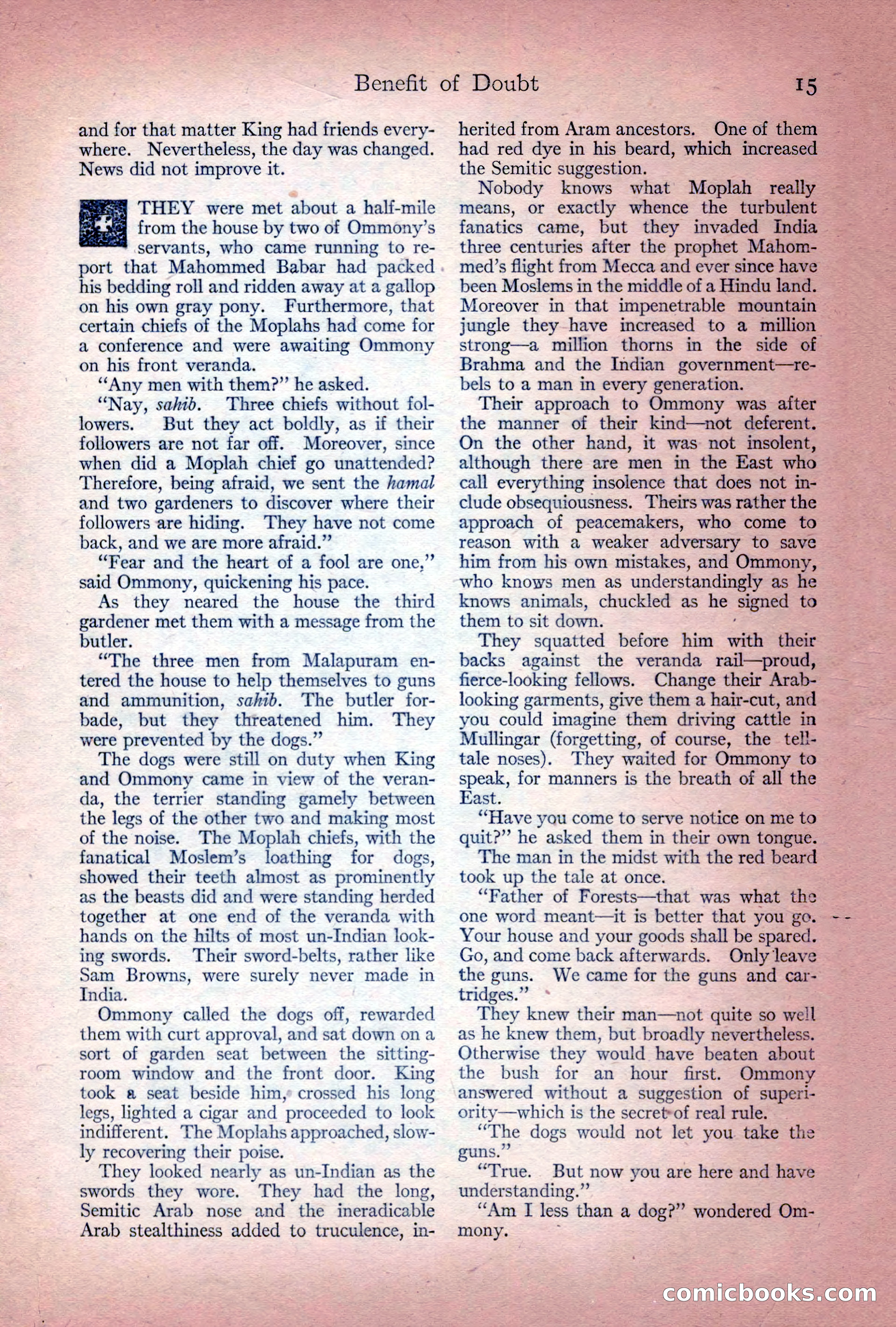 Adventure Magazine Cover, December 10, 1922 — page 21 of 200