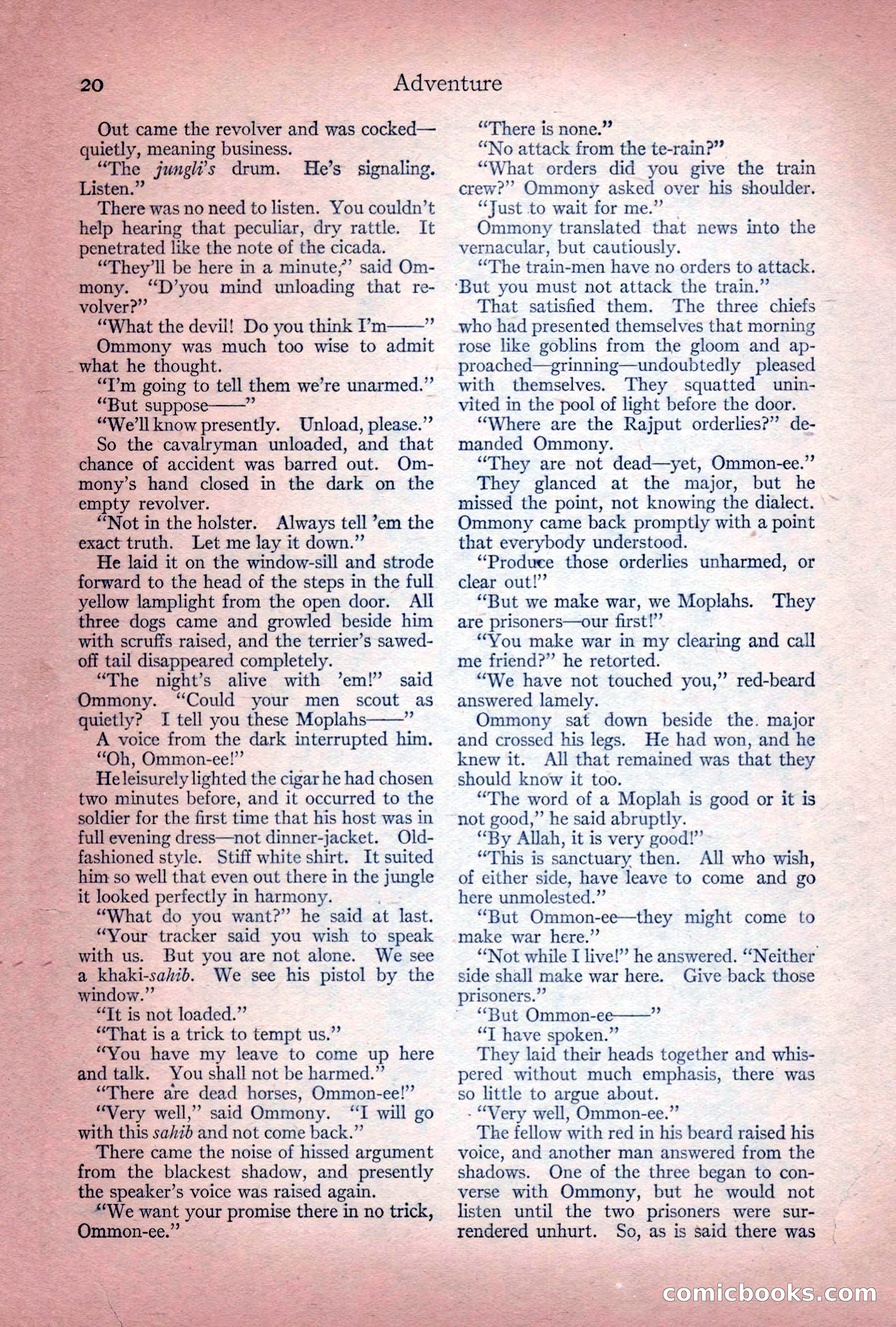Adventure Magazine Cover, December 10, 1922 — page 26 of 200