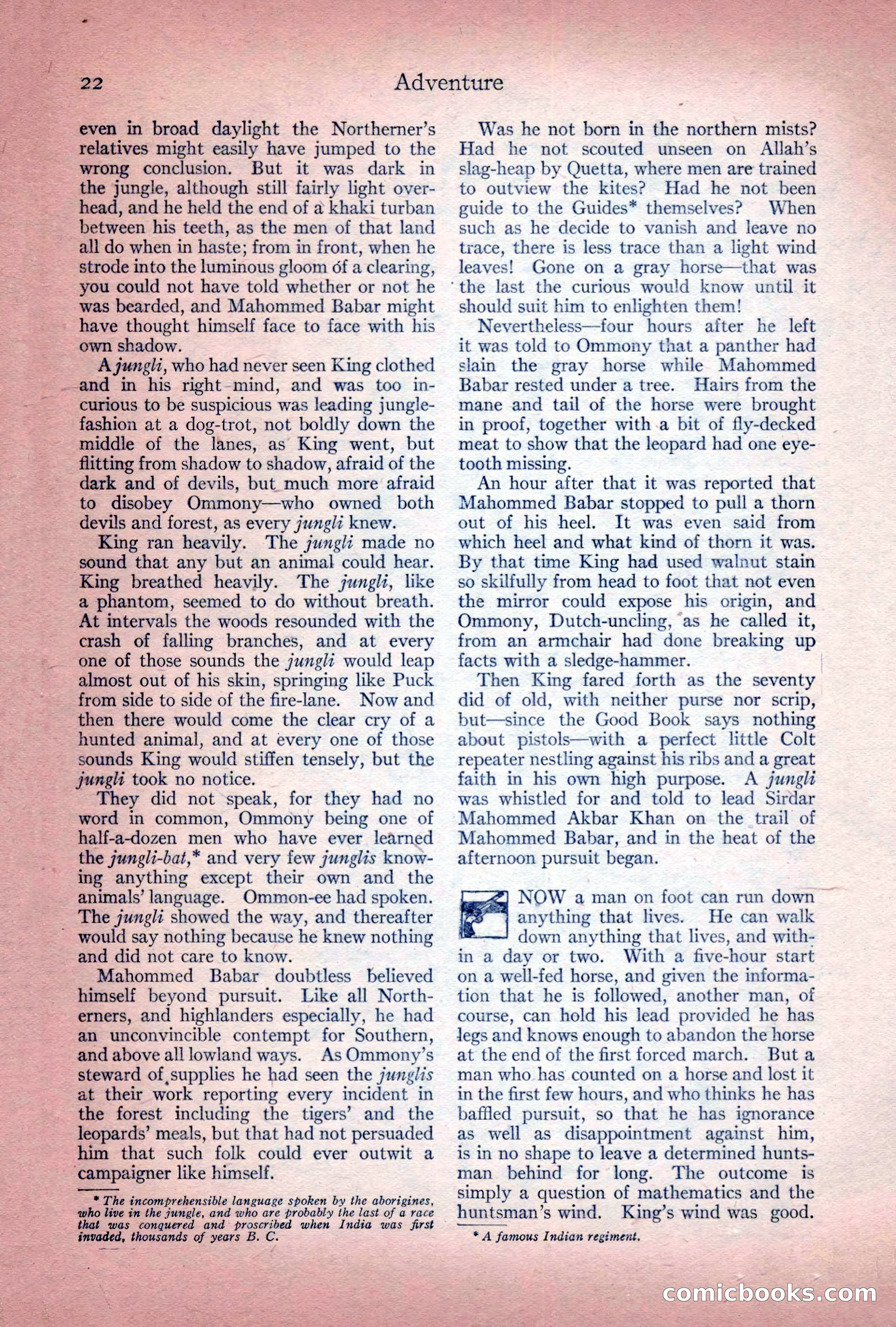 Adventure Magazine Cover, December 10, 1922 — page 28 of 200