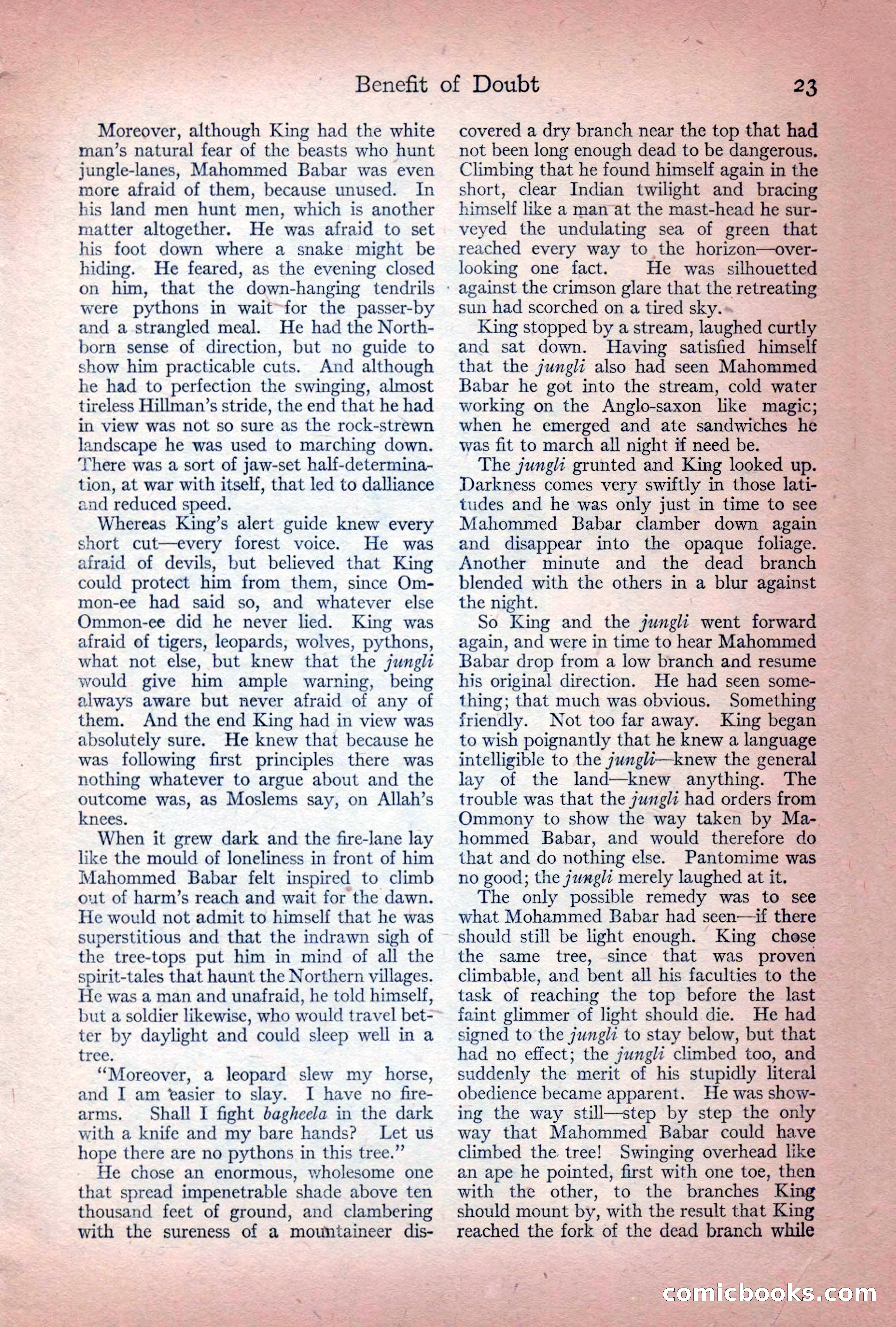 Adventure Magazine Cover, December 10, 1922 — page 29 of 200