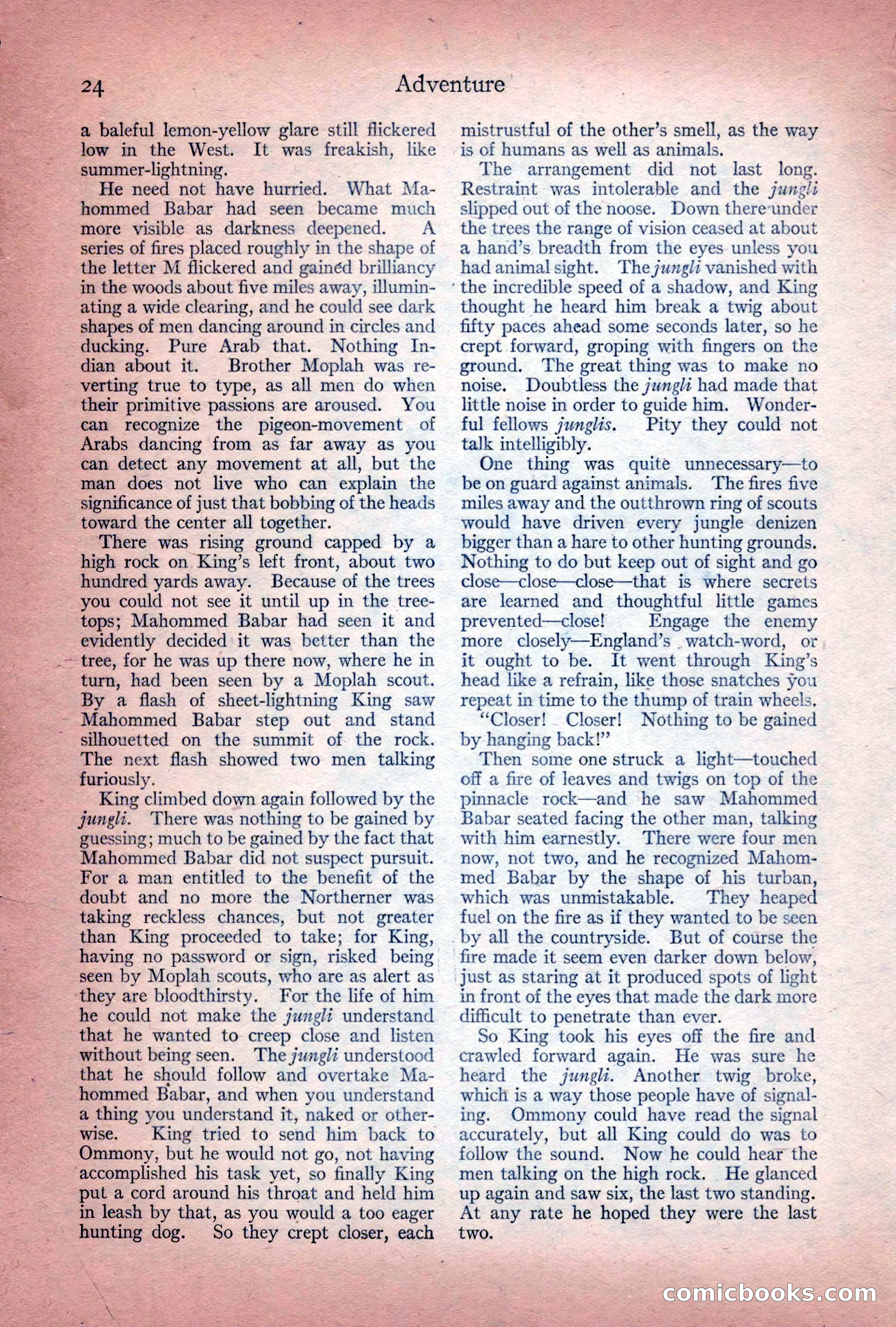 Adventure Magazine Cover, December 10, 1922 — page 30 of 200