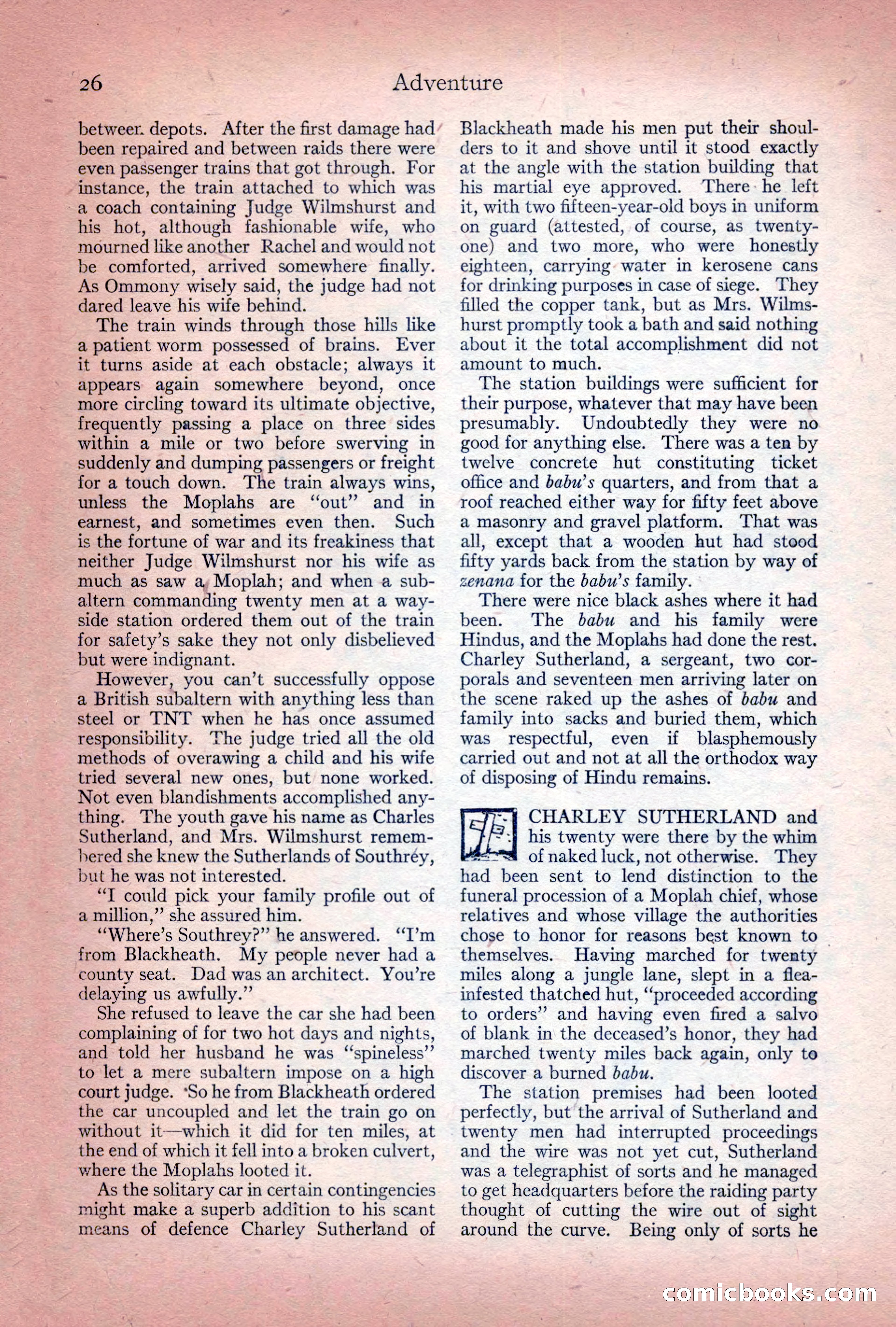 Adventure Magazine Cover, December 10, 1922 — page 32 of 200