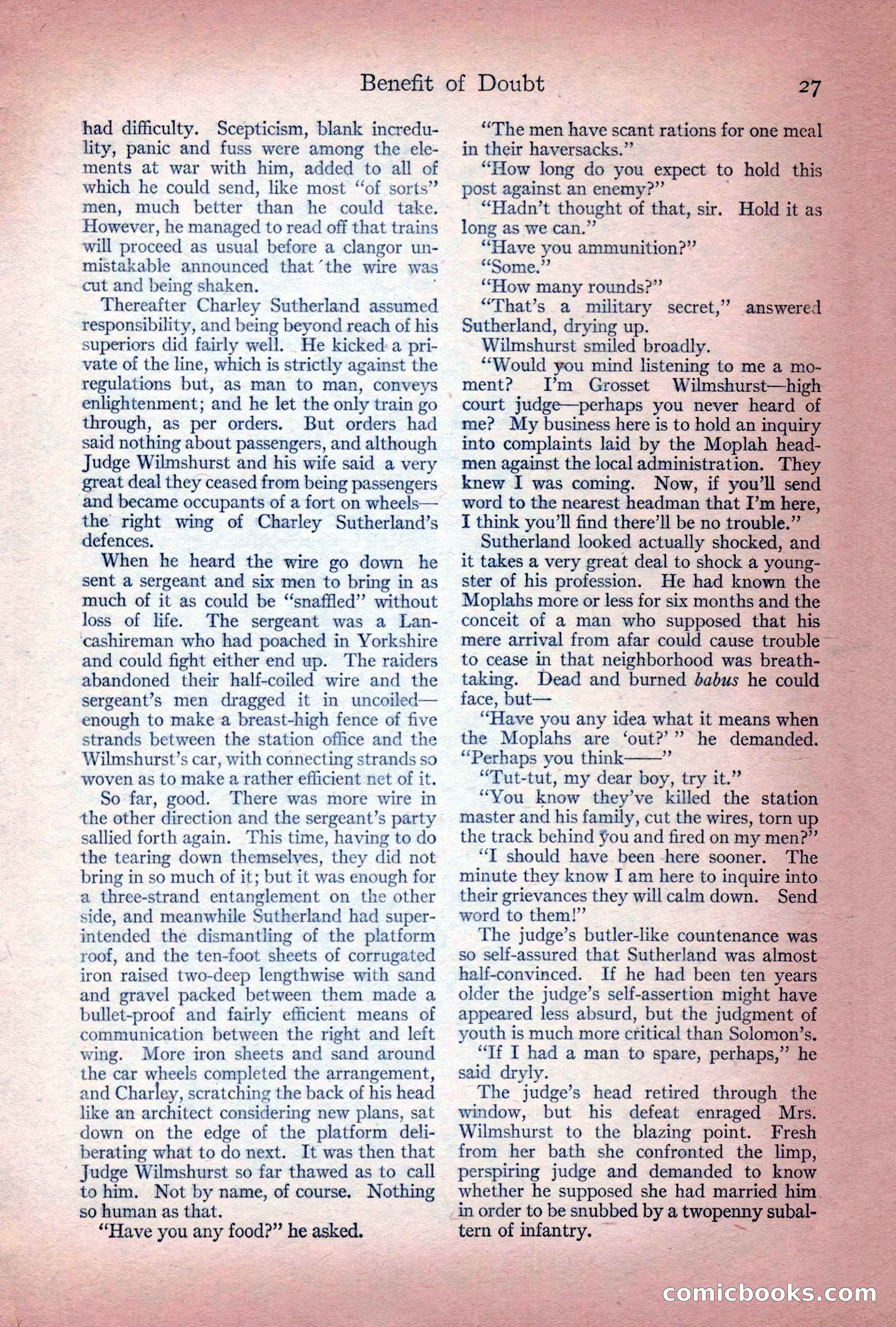 Adventure Magazine Cover, December 10, 1922 — page 33 of 200