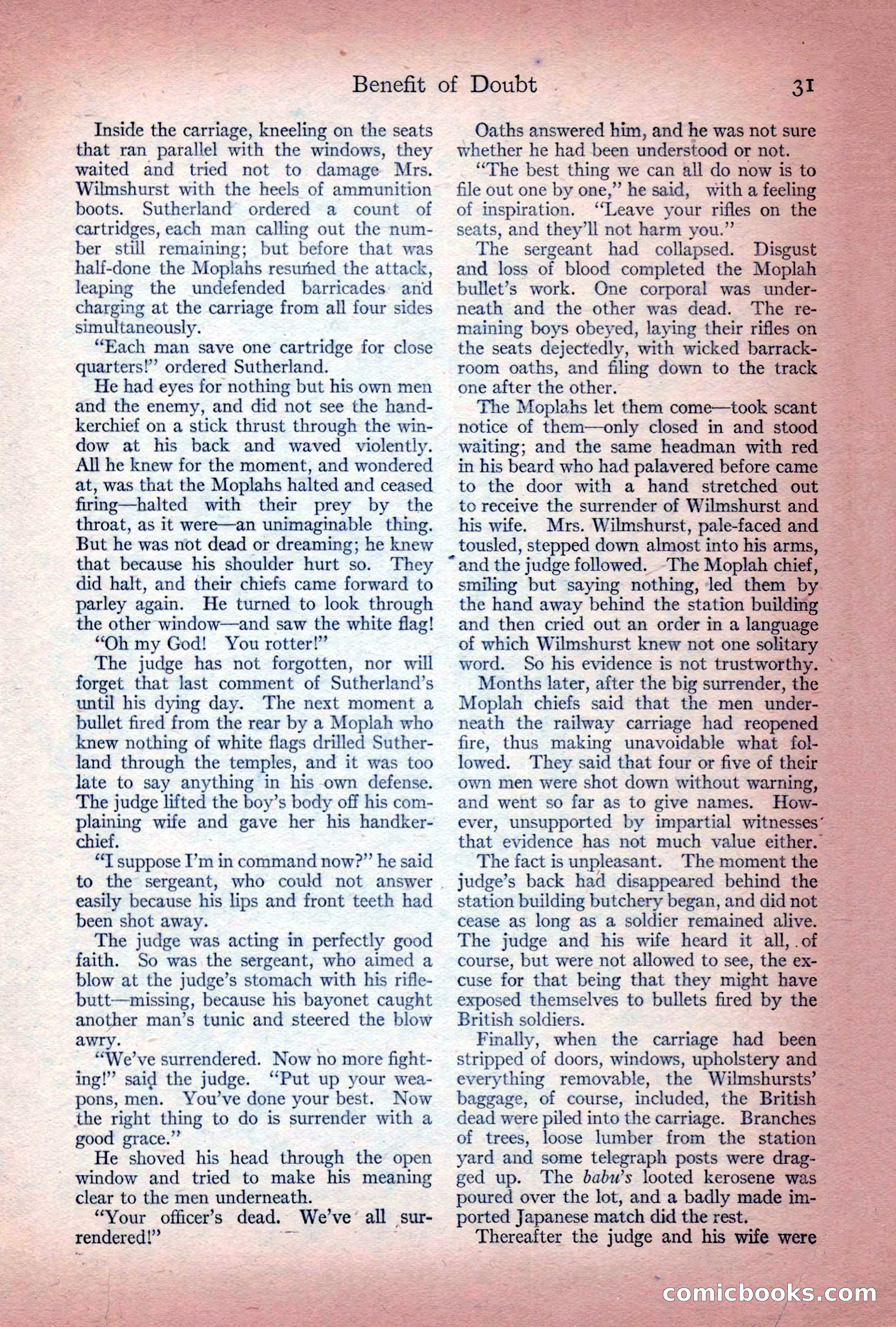 Adventure Magazine Cover, December 10, 1922 — page 37 of 200