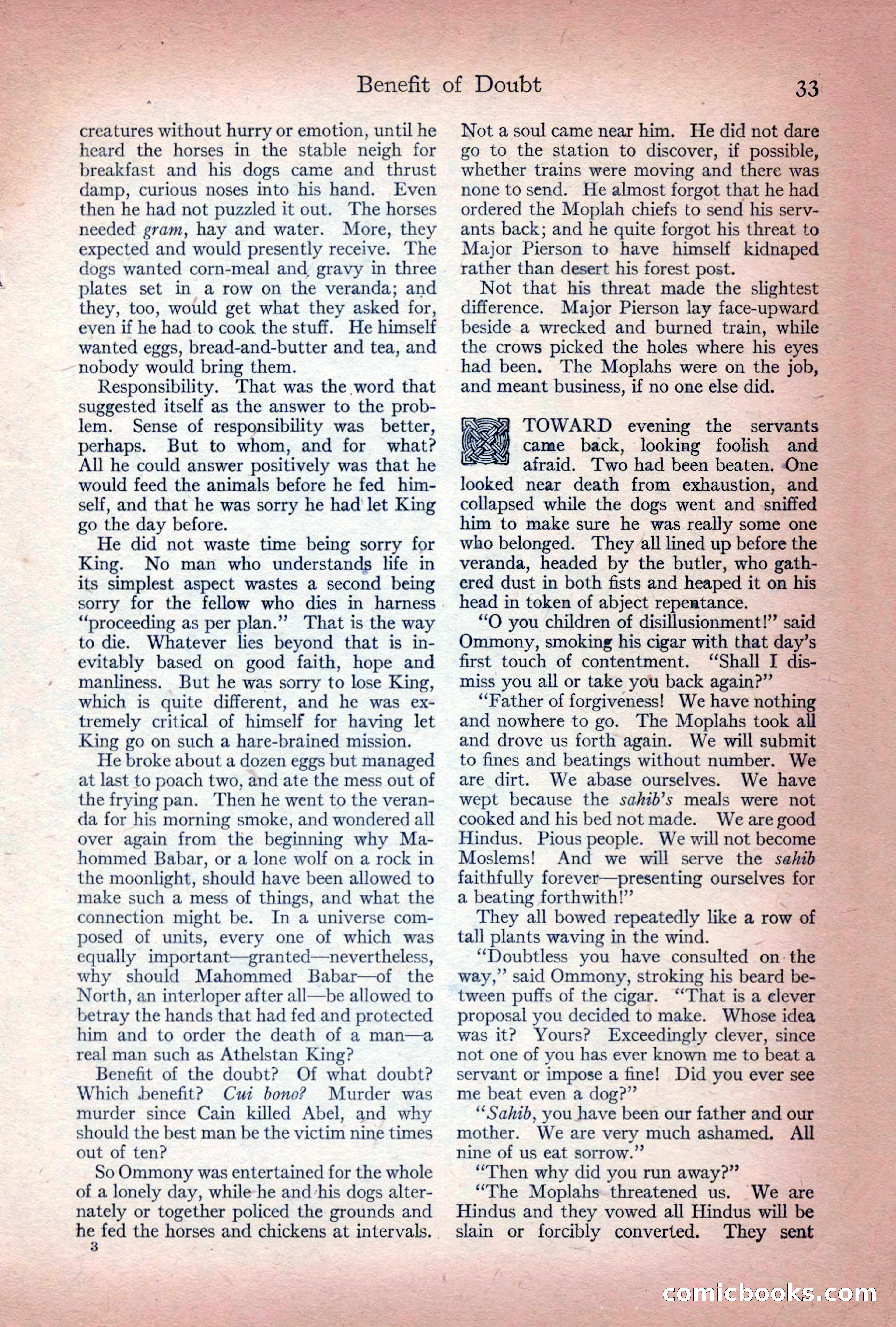 Adventure Magazine Cover, December 10, 1922 — page 39 of 200