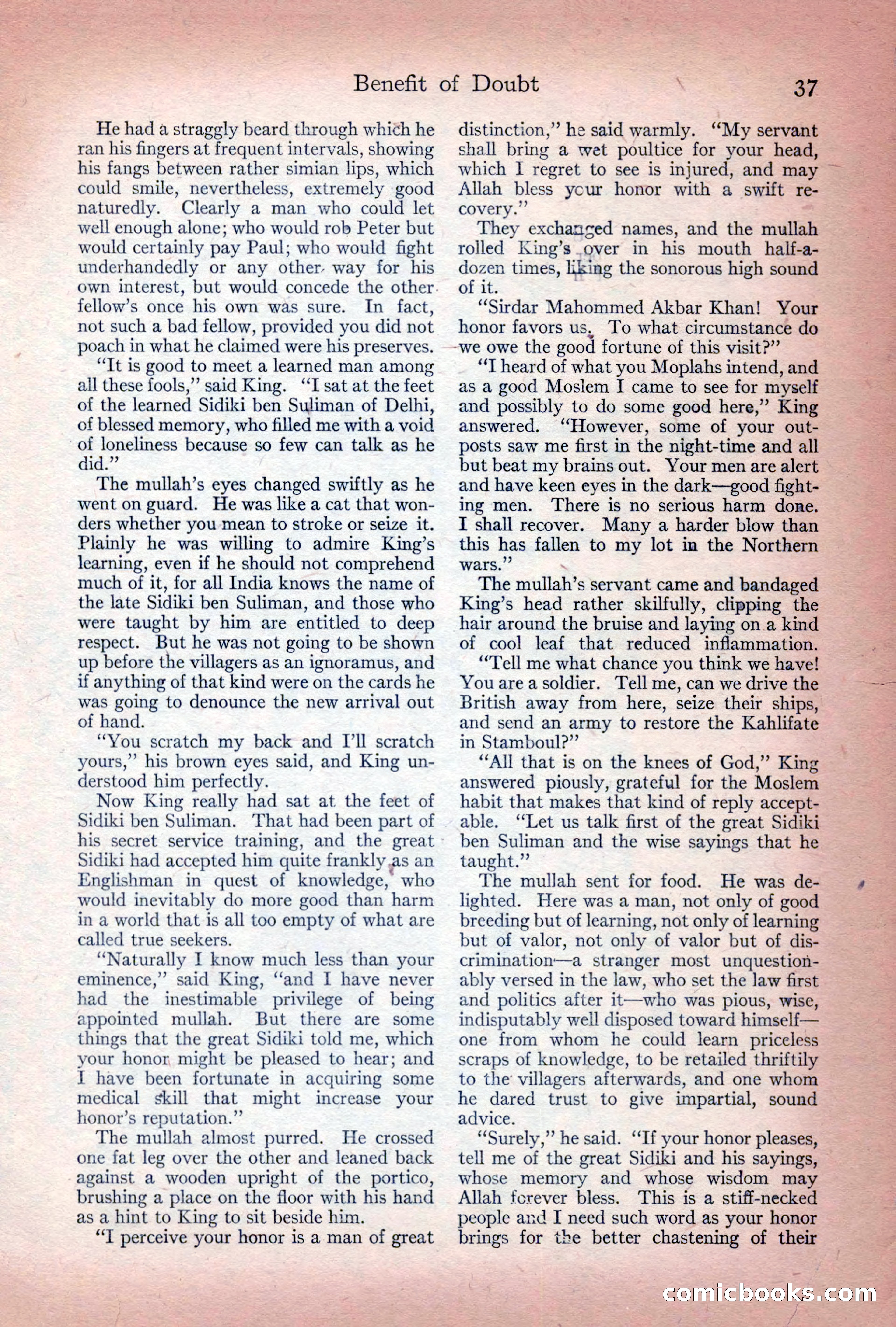 Adventure Magazine Cover, December 10, 1922 — page 43 of 200