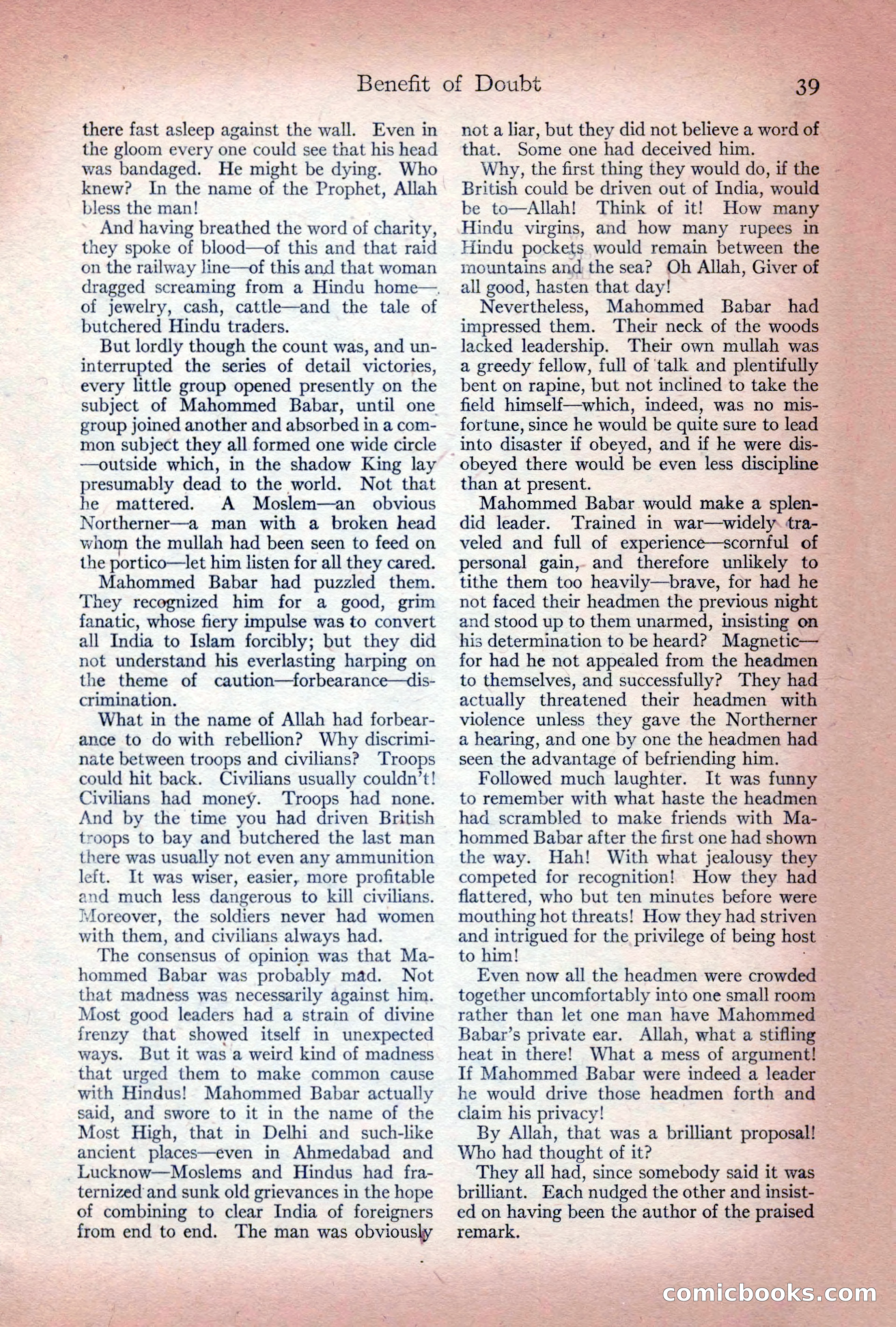 Adventure Magazine Cover, December 10, 1922 — page 45 of 200