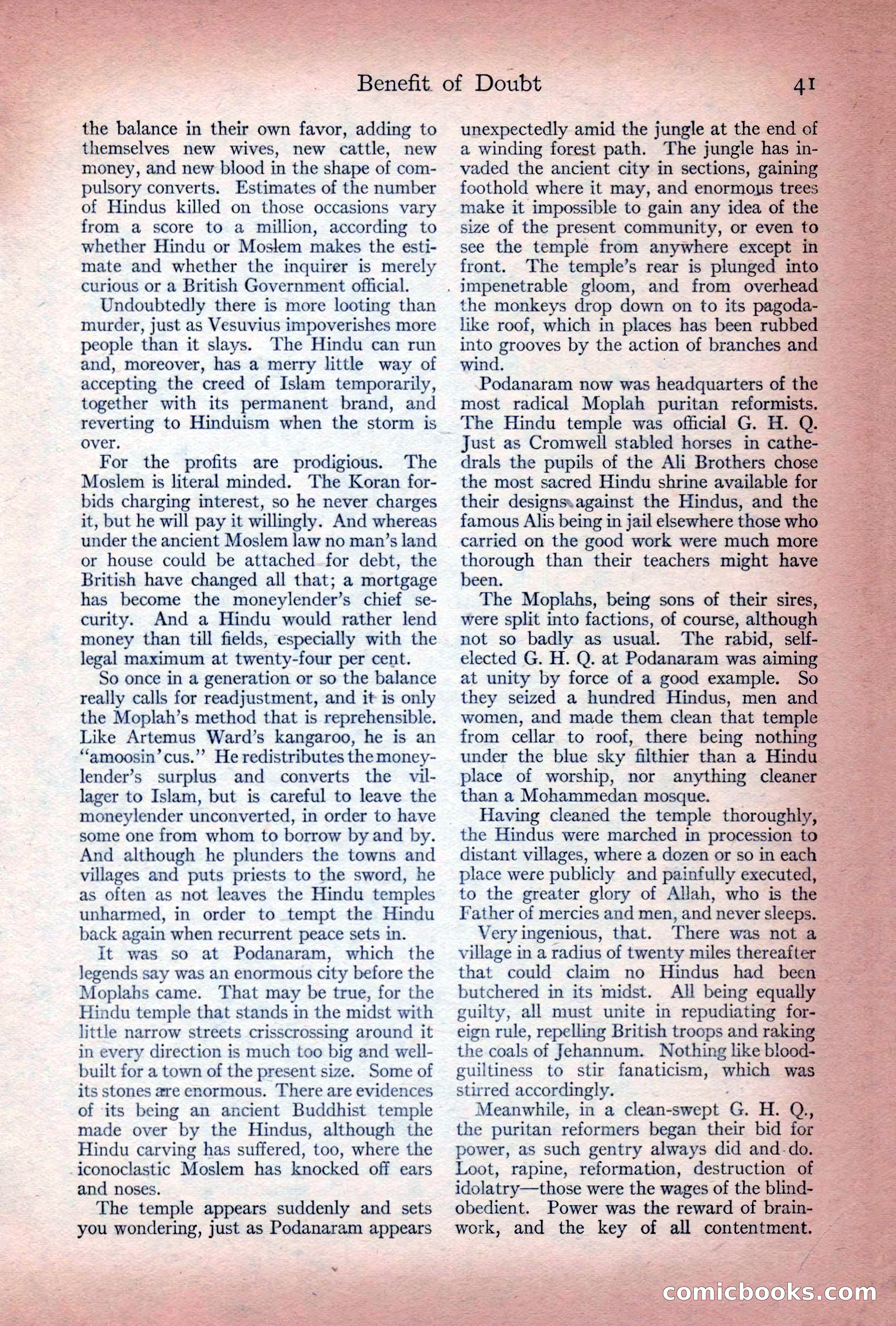 Adventure Magazine Cover, December 10, 1922 — page 47 of 200