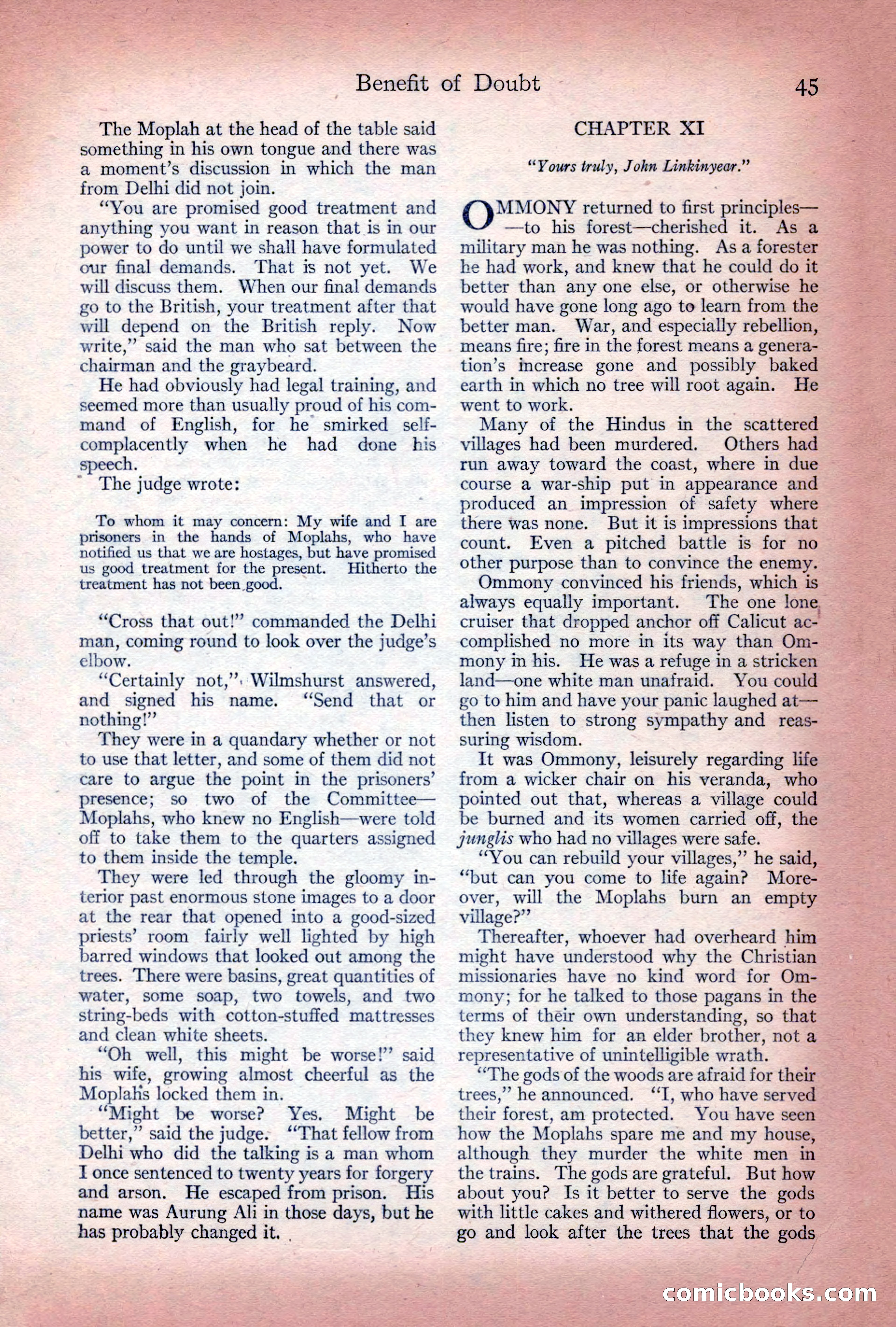 Adventure Magazine Cover, December 10, 1922 — page 51 of 200