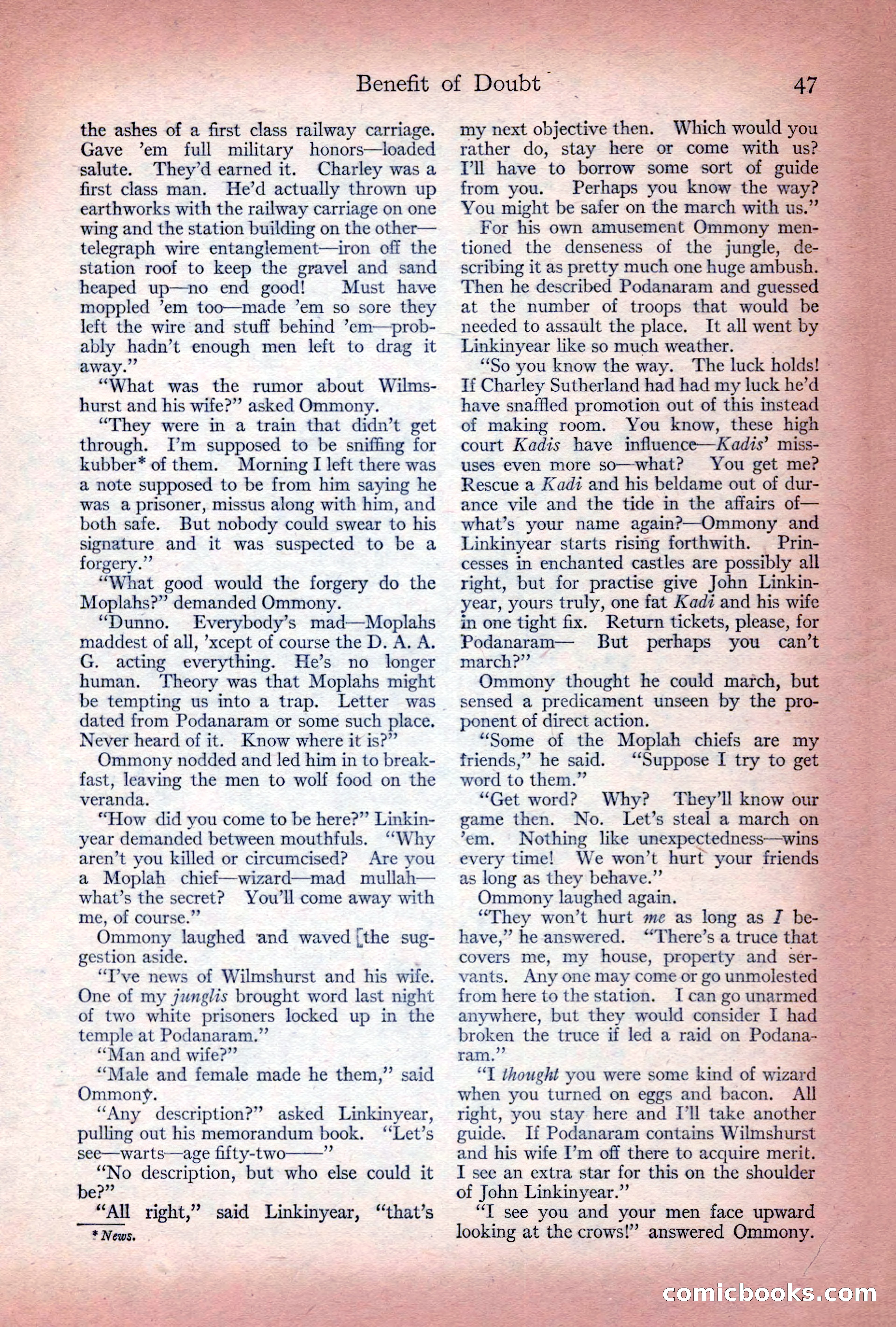 Adventure Magazine Cover, December 10, 1922 — page 53 of 200